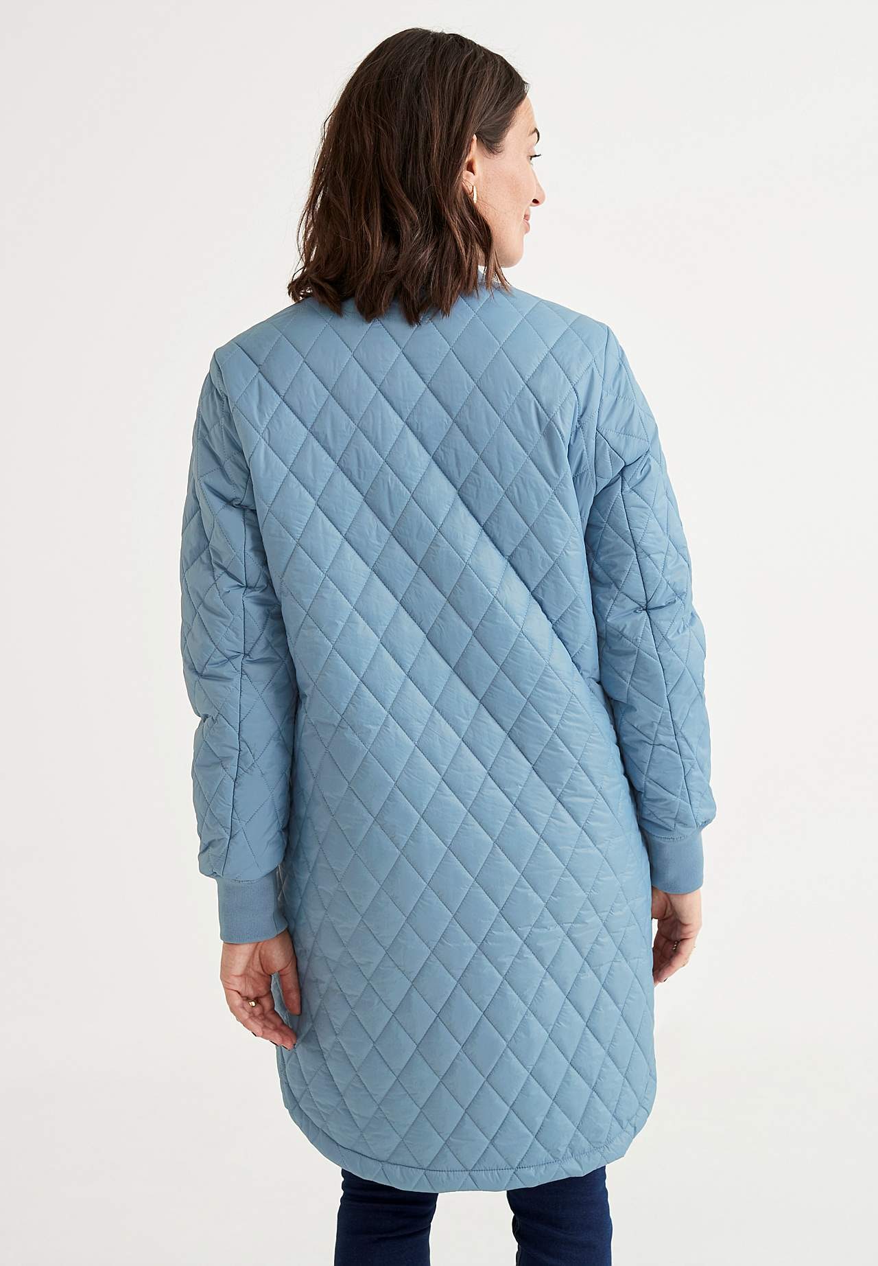 Lange, gesteppte Jacke Elena