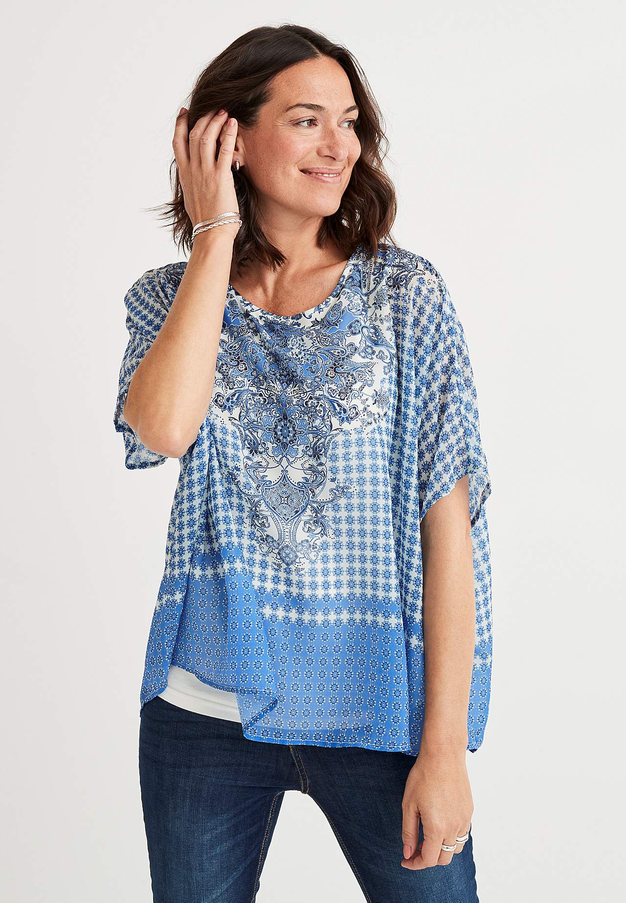Chiffon-Bluse
