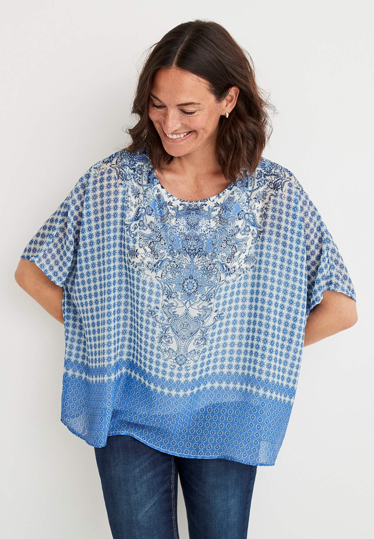 Chiffon-Bluse