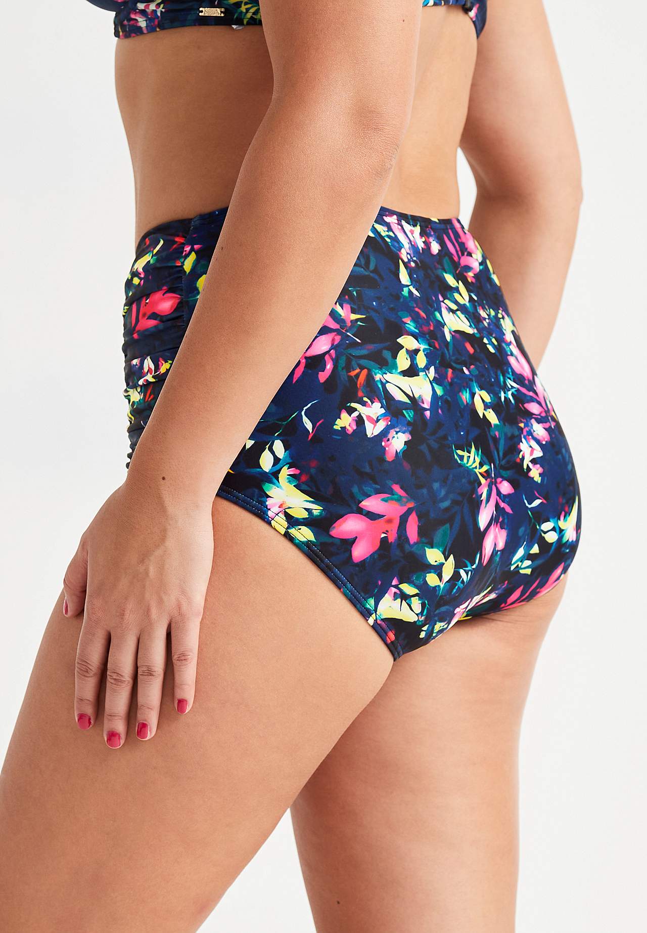 Bikini-Unterteil mit hohem Bund