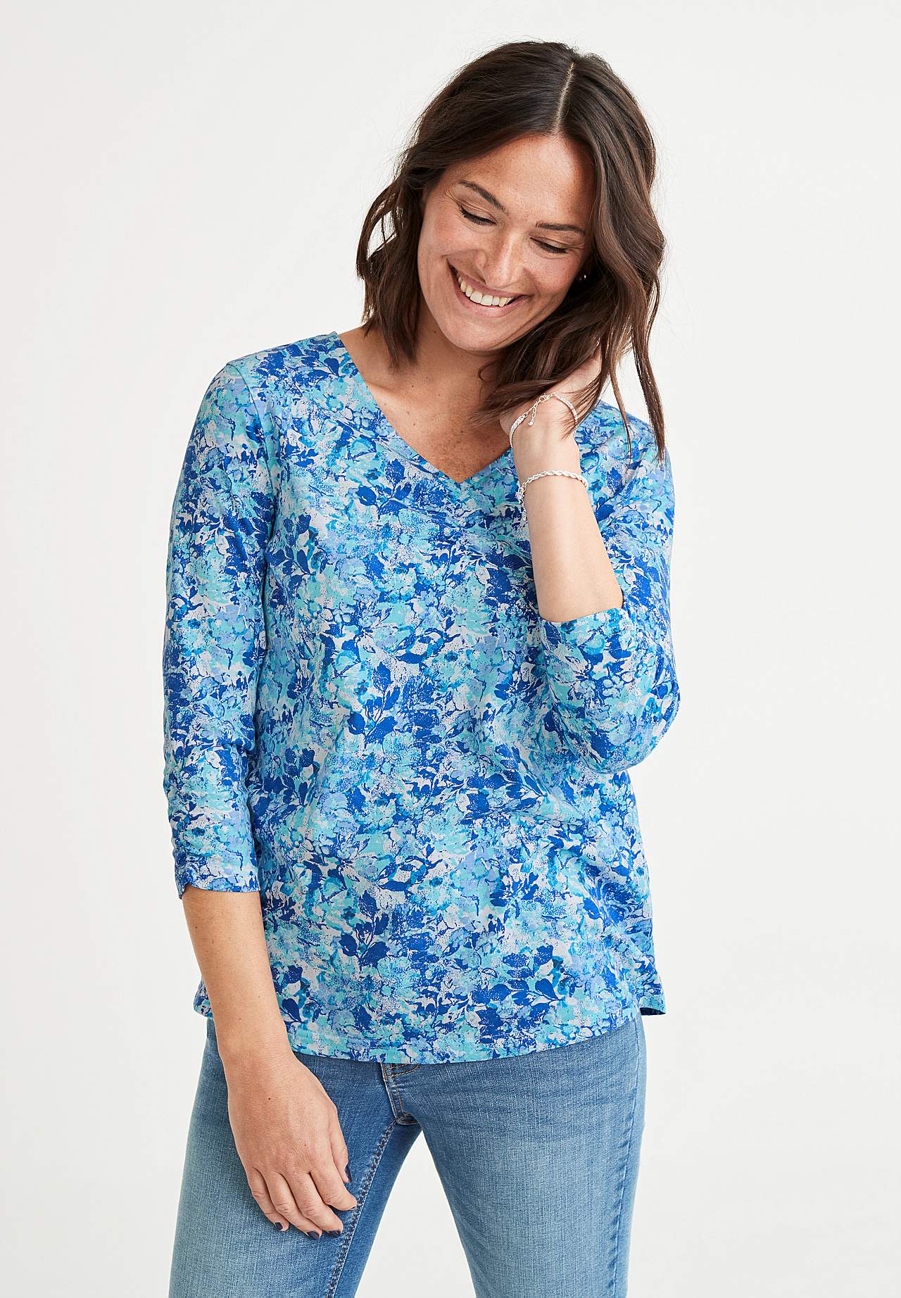 Blumiges Jersey-Top Agatha