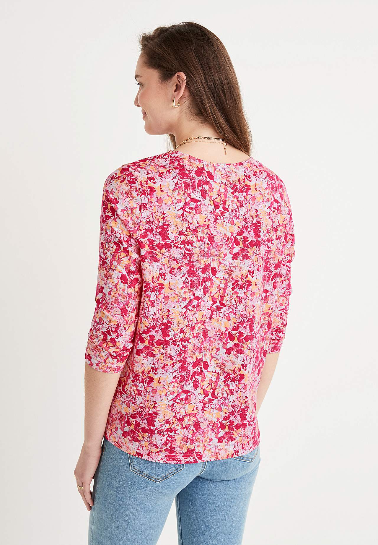 Blumiges Jersey-Top