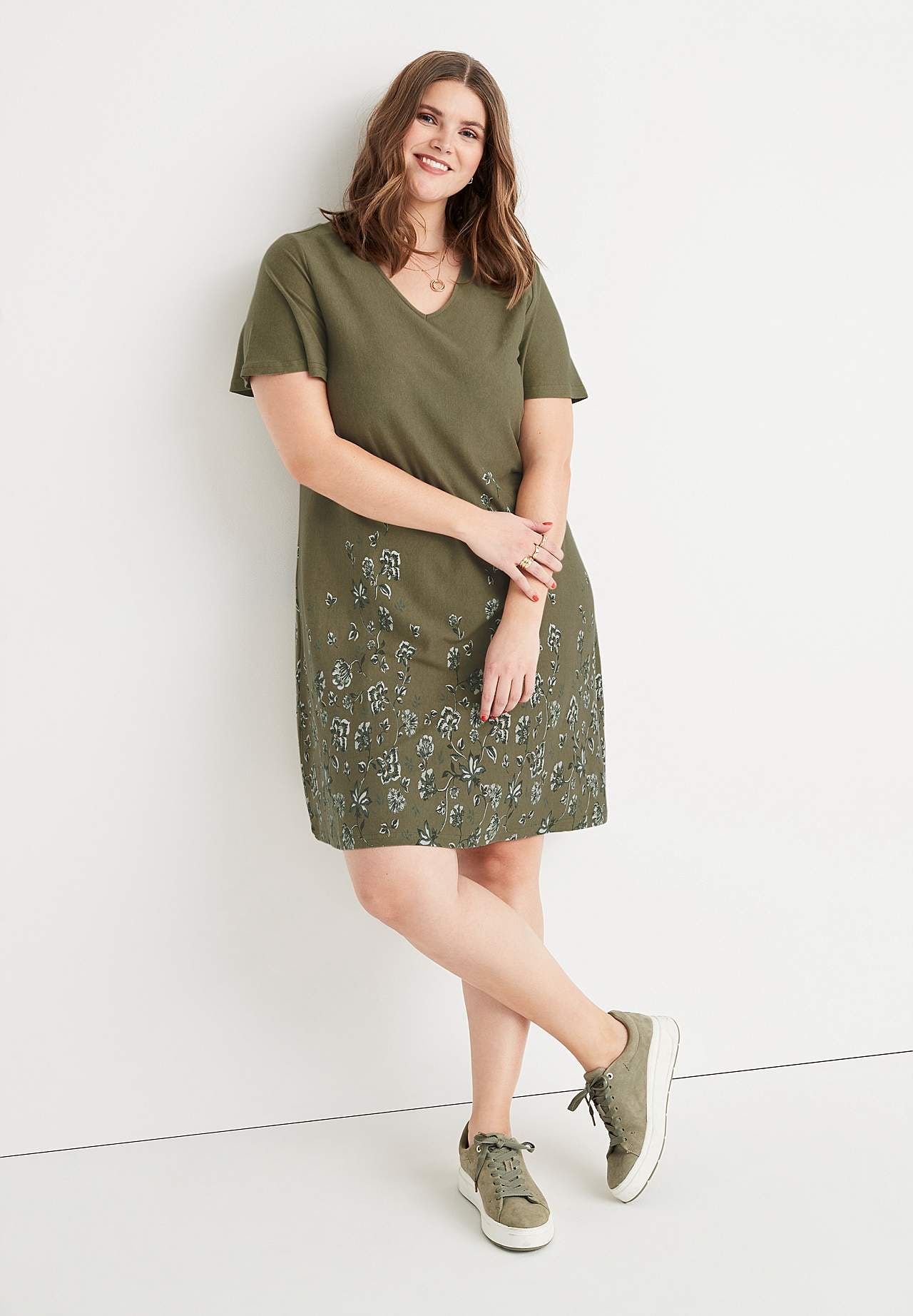 Jerseykleid in A-Form