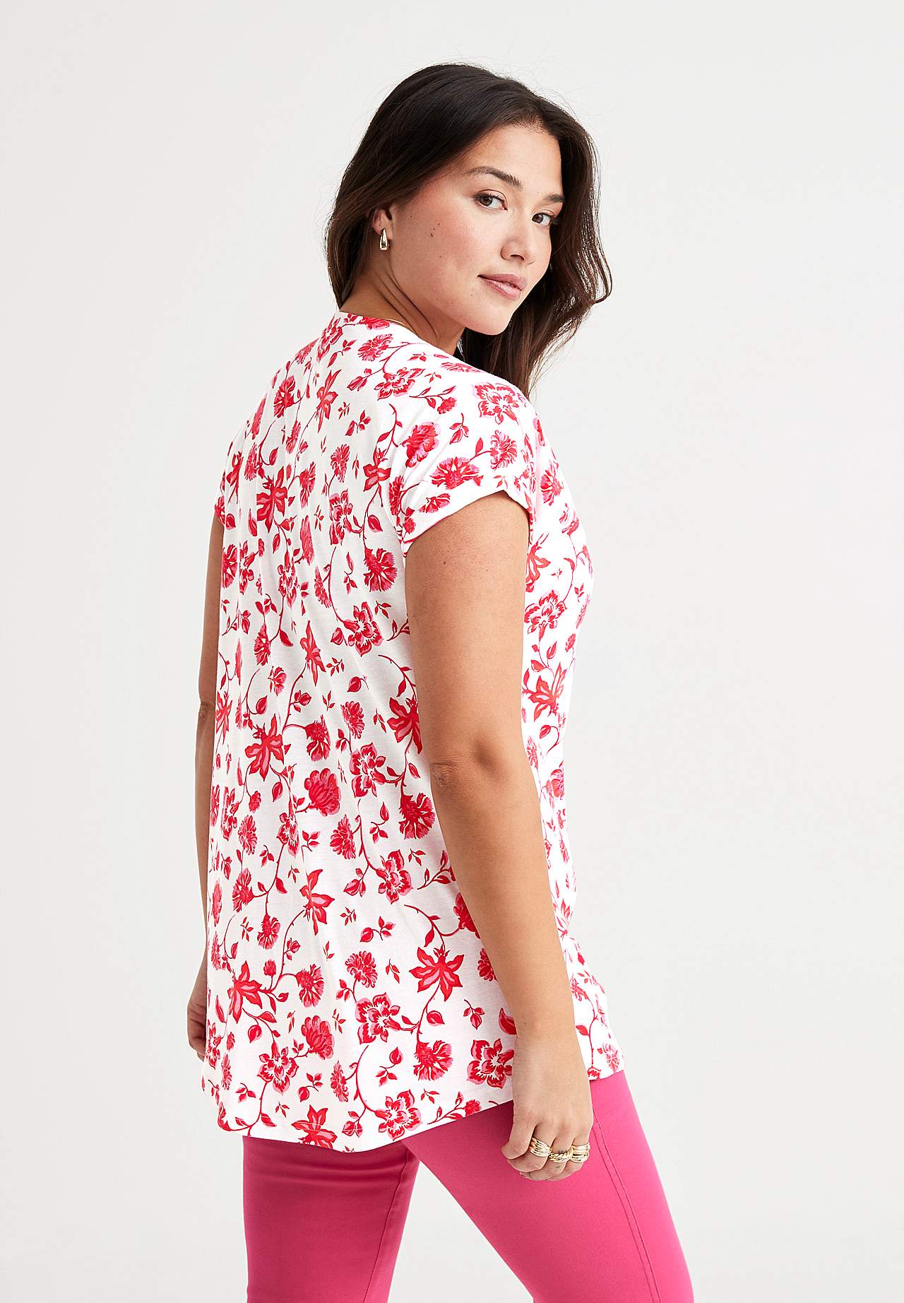 Kurzärmlige Jersey-Tunika