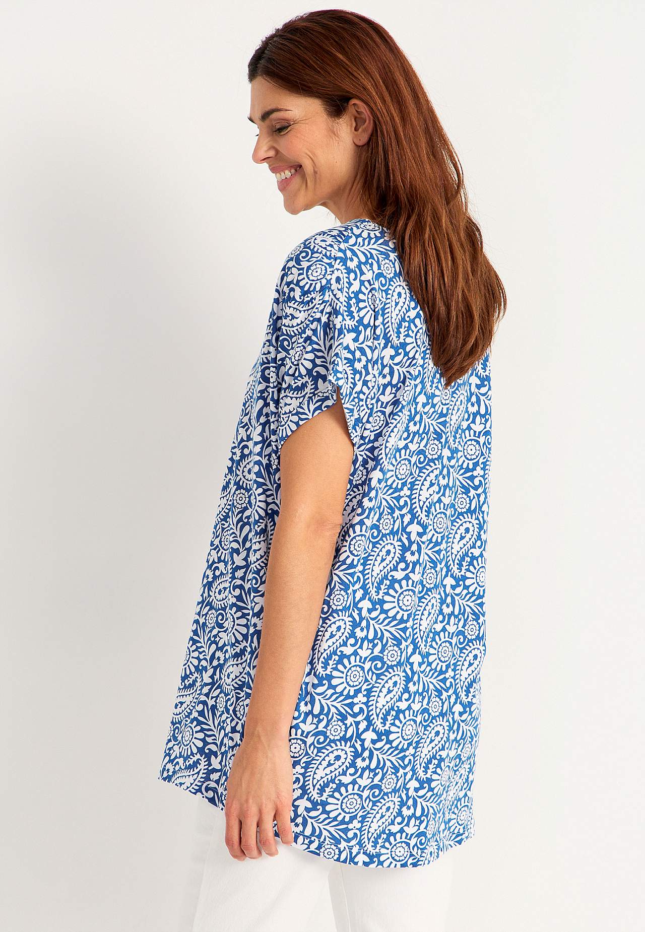 Kurzärmlige Jersey-Tunika