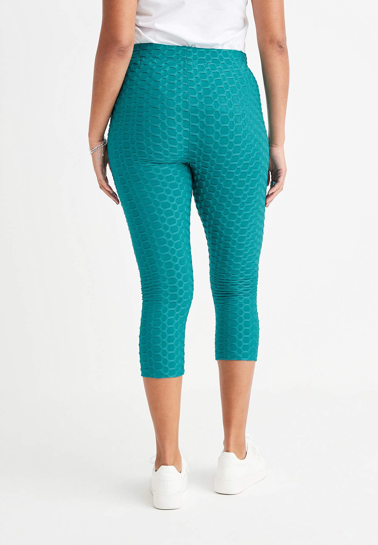 Capri-Leggings mit Strukturmuster