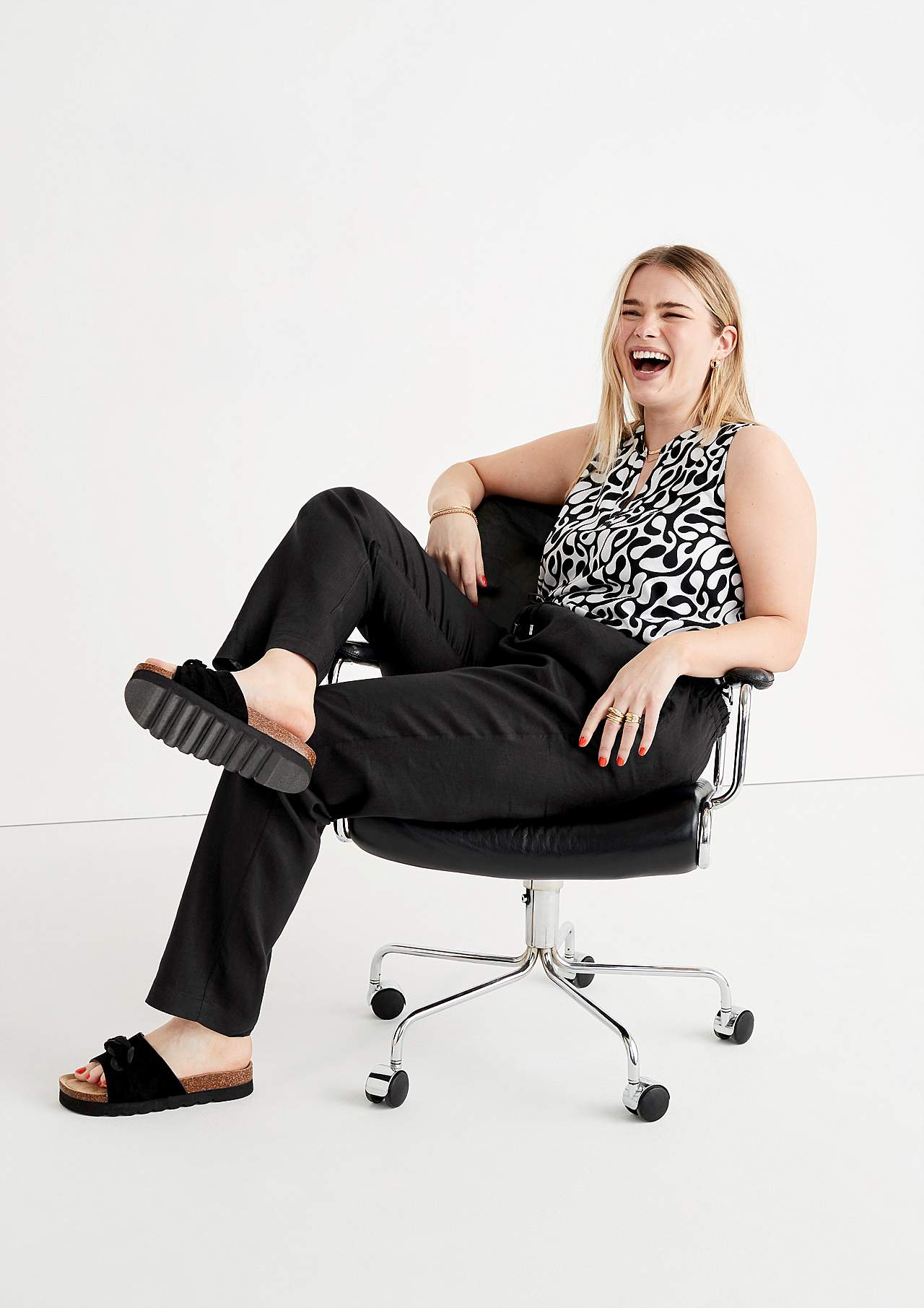 Leinenhose Premium mit Gummiband Lo
