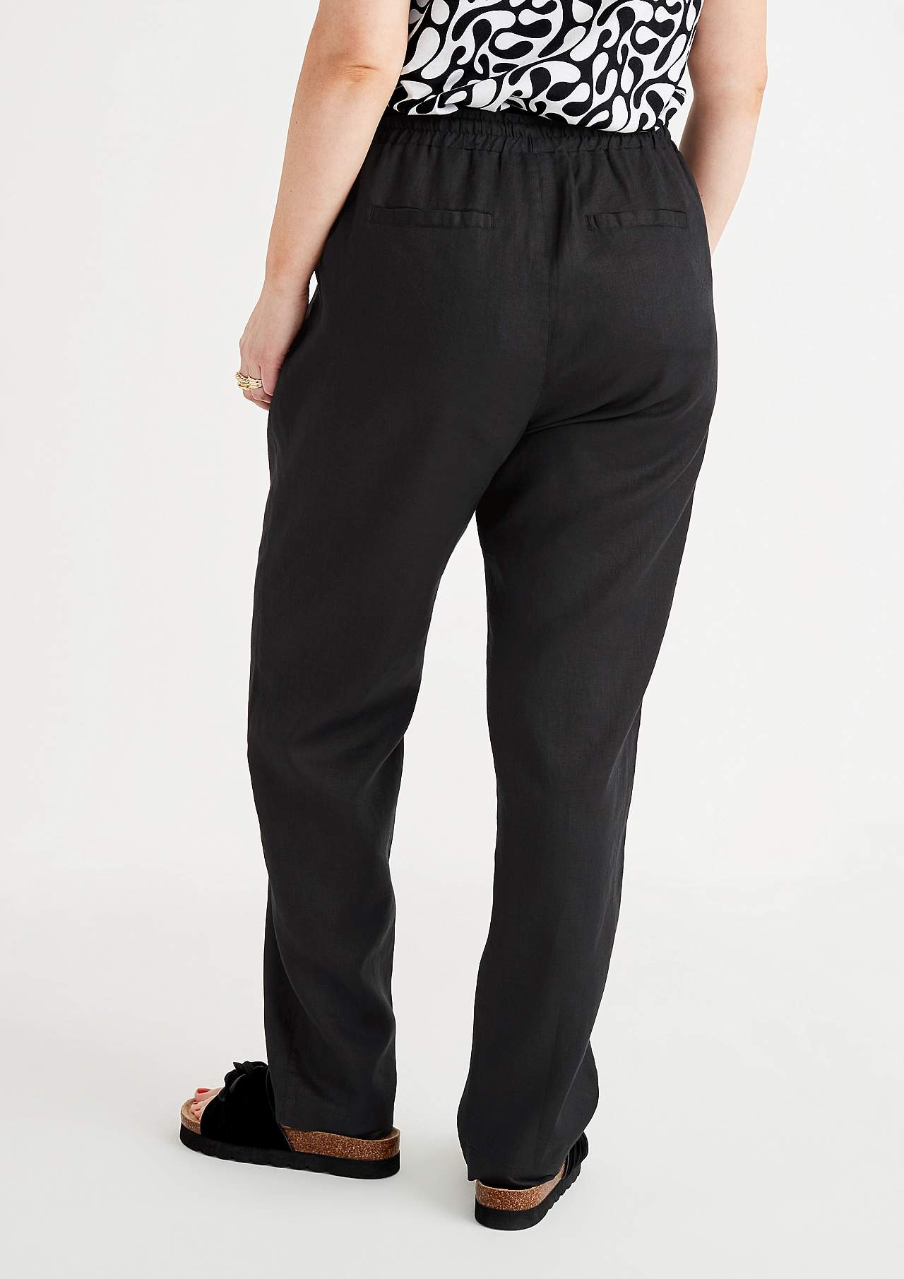 Leinenhose Premium mit Gummiband Lo
