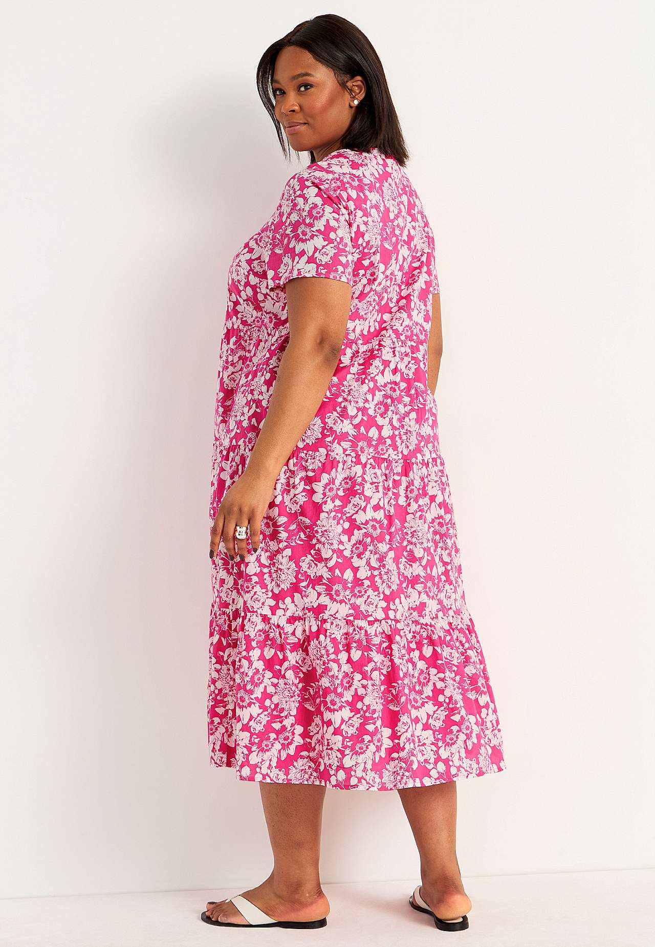 Baumwollkleid mit Volant