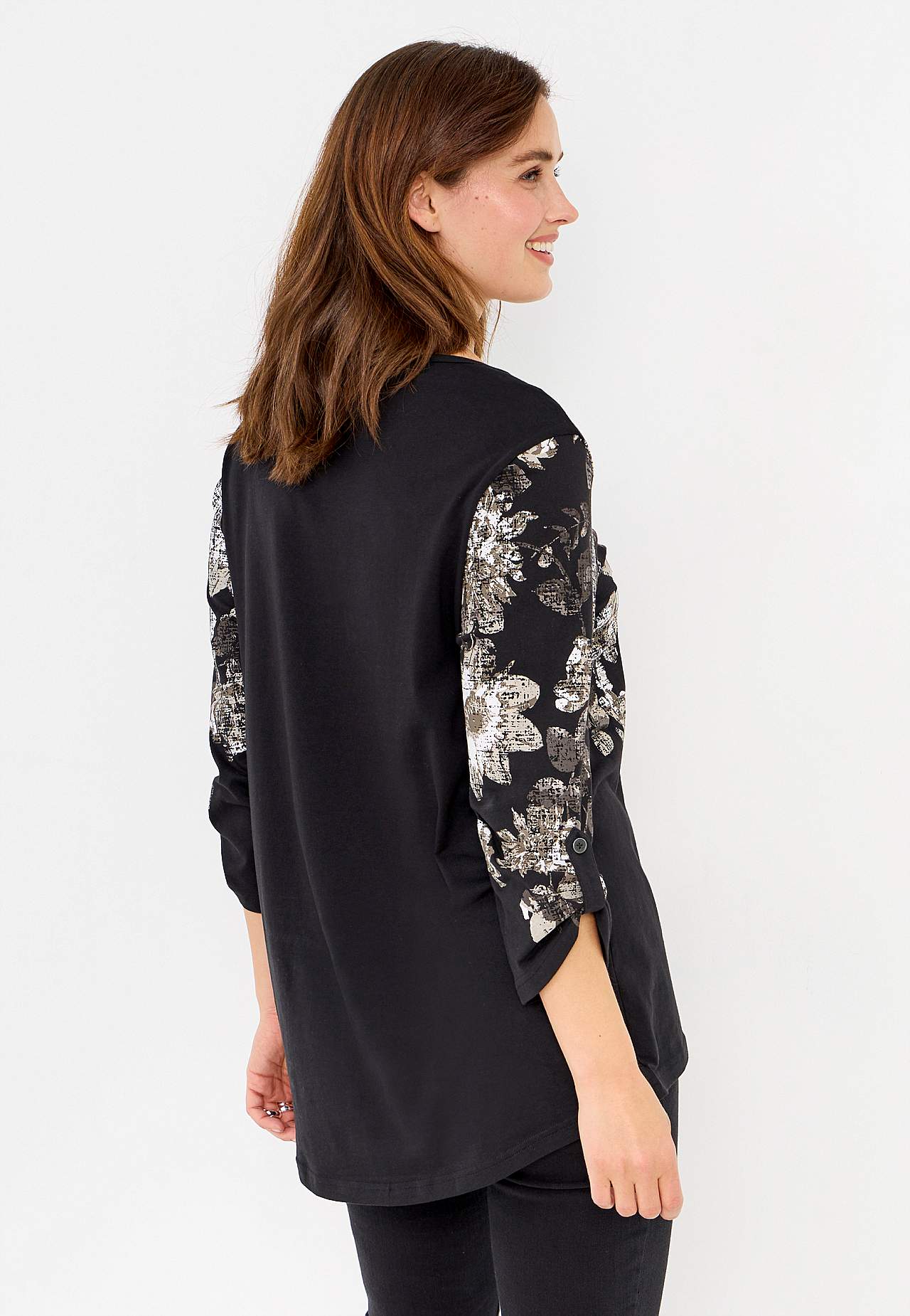 Gemustertes Jersey-Top