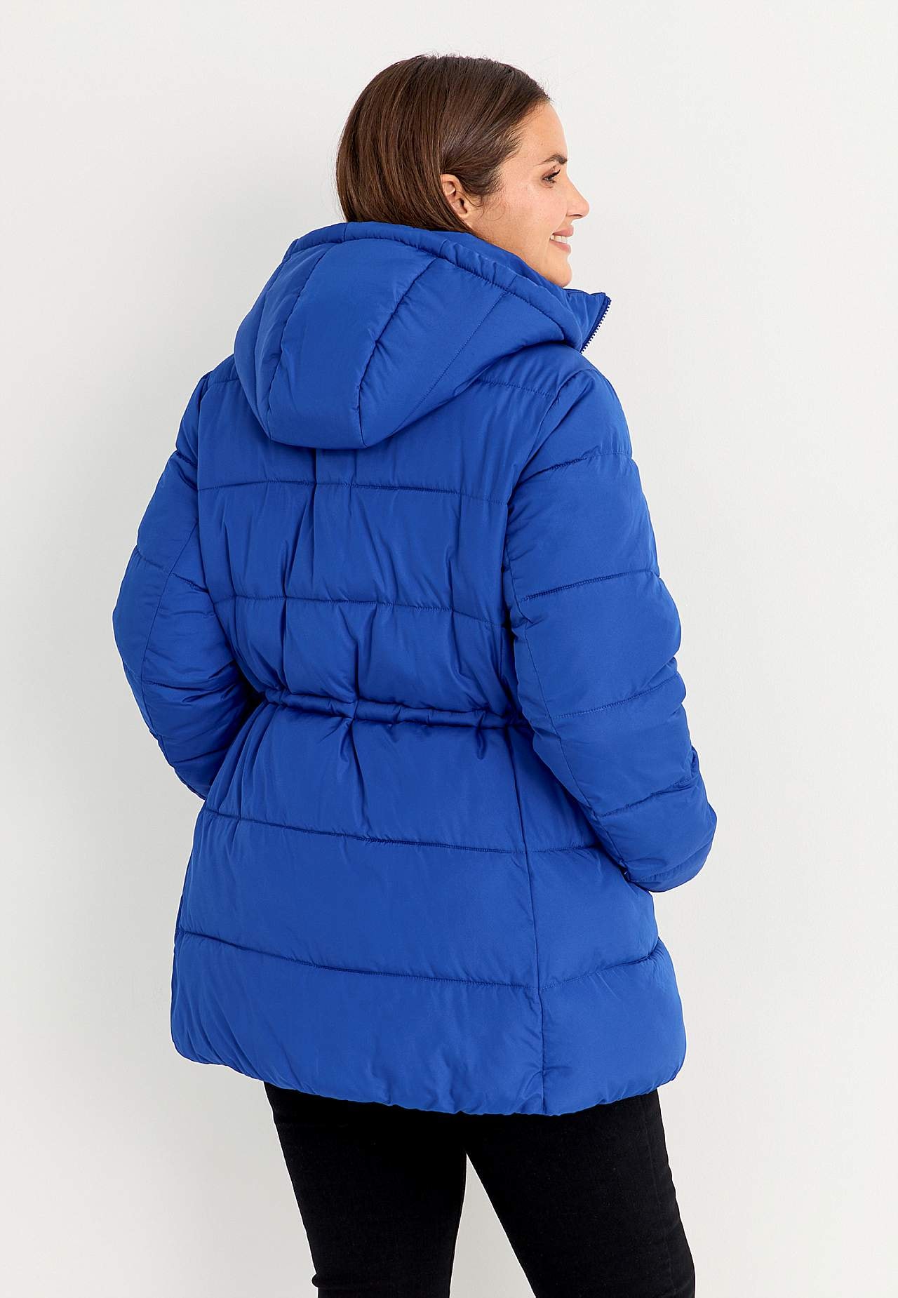 Warm gefütterte Jacke mit Kapuze