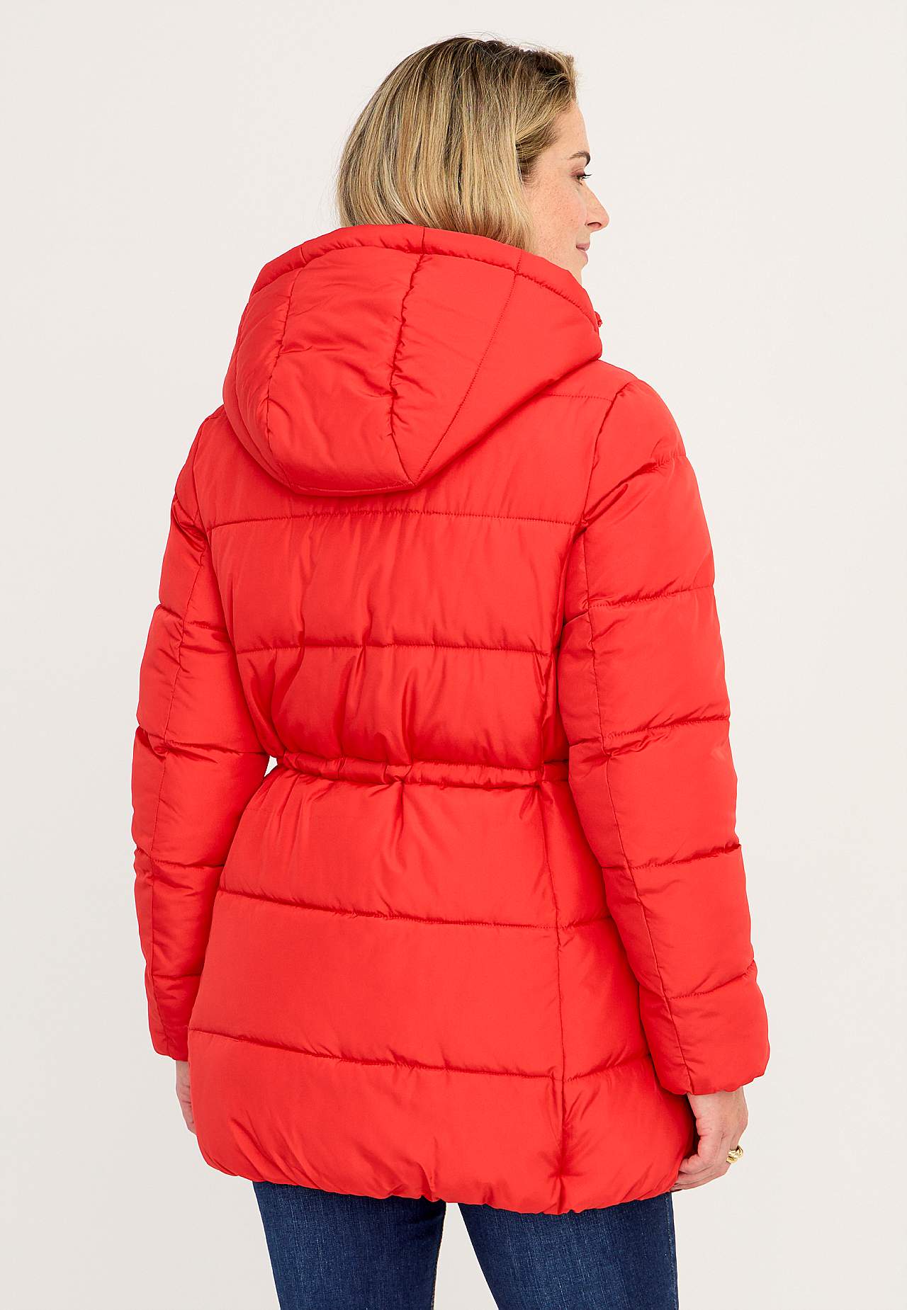 Warm gefütterte Jacke mit Kapuze