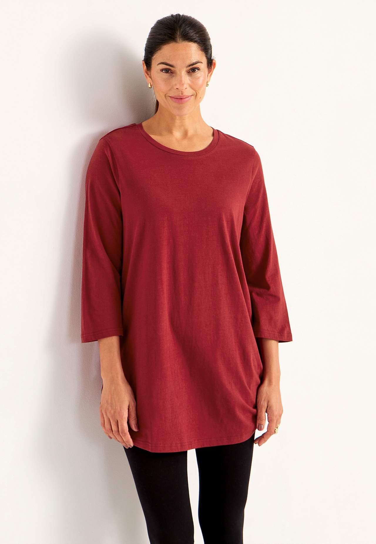 Jersey-Tunika mit 3/4-Ärmel Alexia 2er-Pack