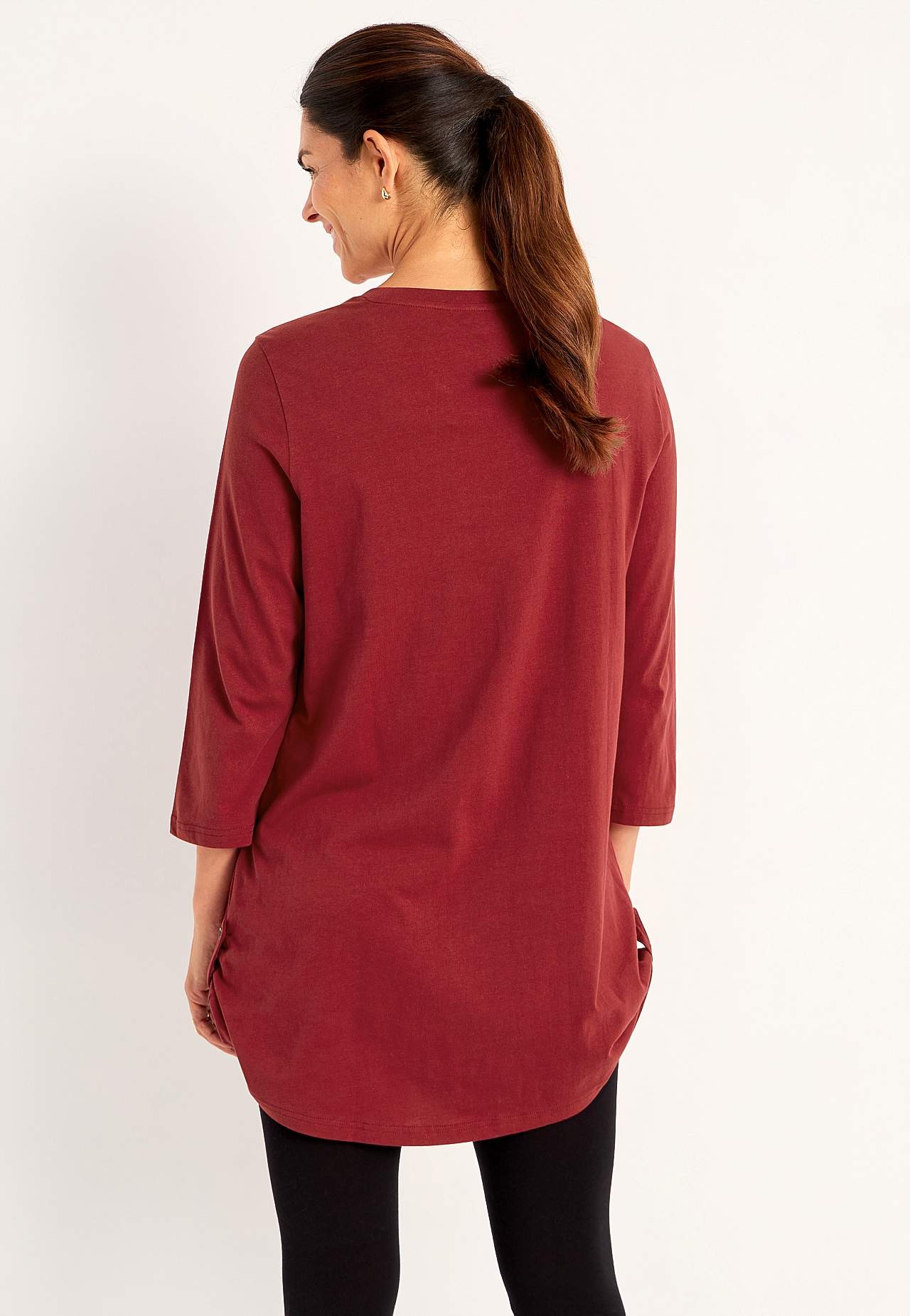 Jersey-Tunika mit 3/4-Ärmel Alexia 2er-Pack