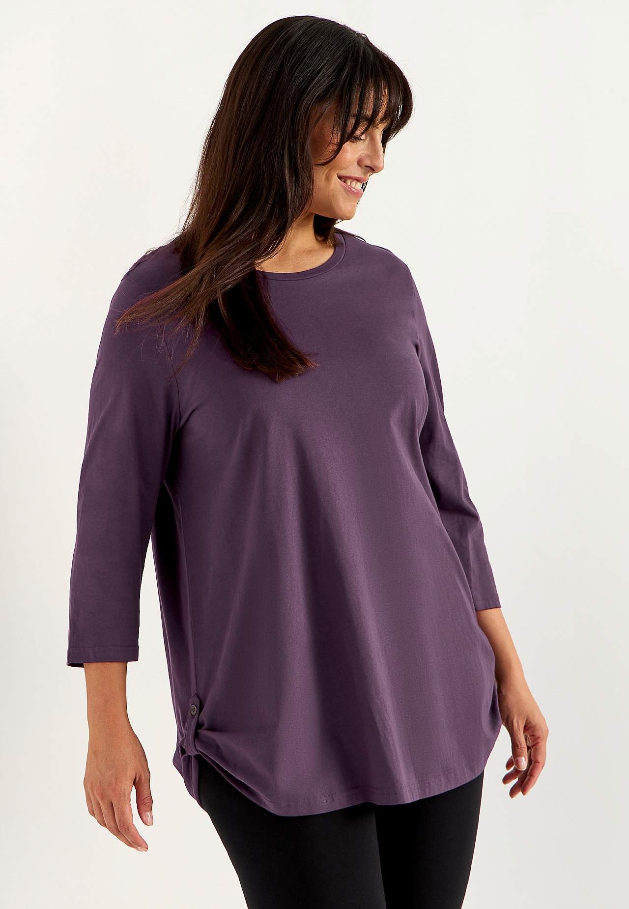 Jersey-Tunika mit 3/4-Ärmel Alexia 2er-Pack