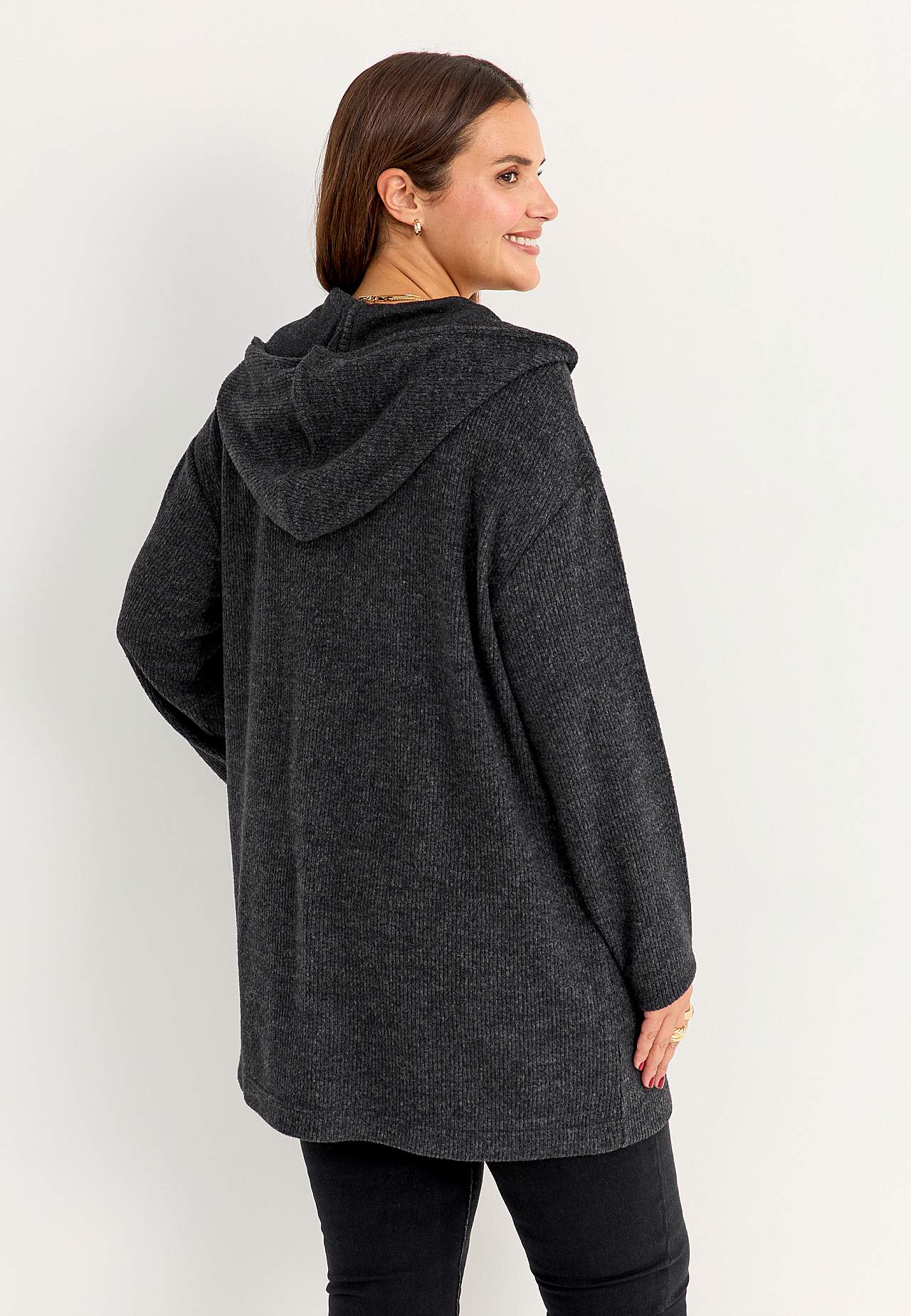 Super weicher langer Cardigan mit Taschen