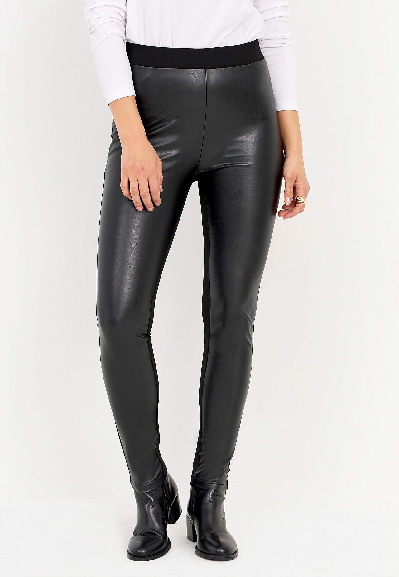 Leggings mit beschichtetem Vorderteil