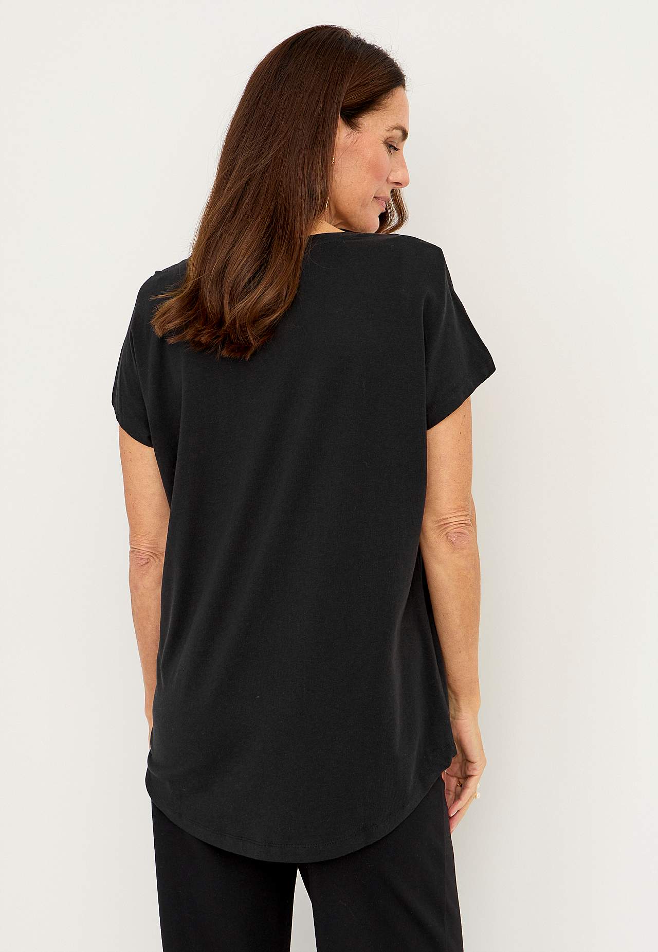 Jersey-Top mit Pailletten Anna