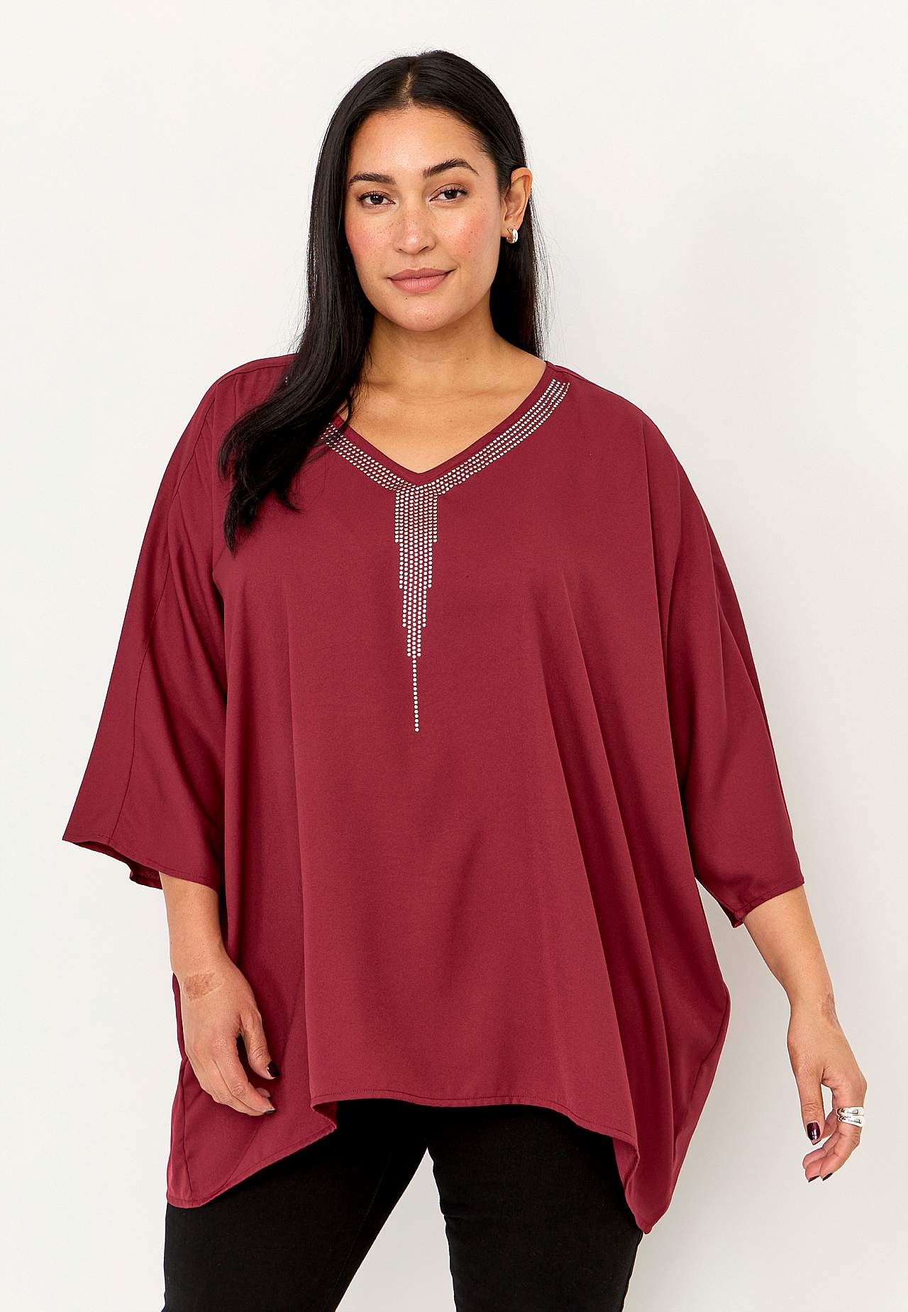 Party-Bluse mit verzierten Details