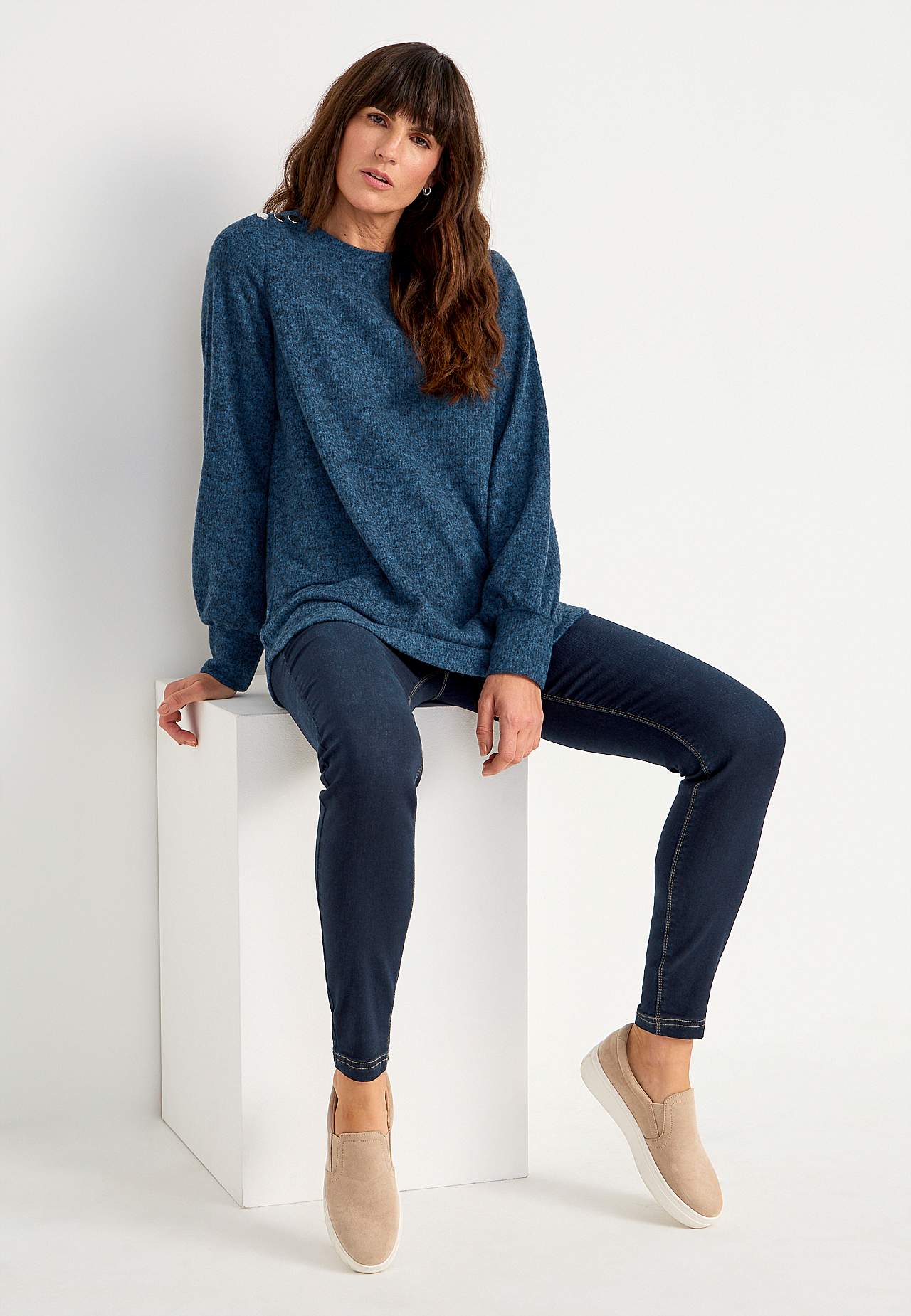 Gestrickter, weicher Pullover