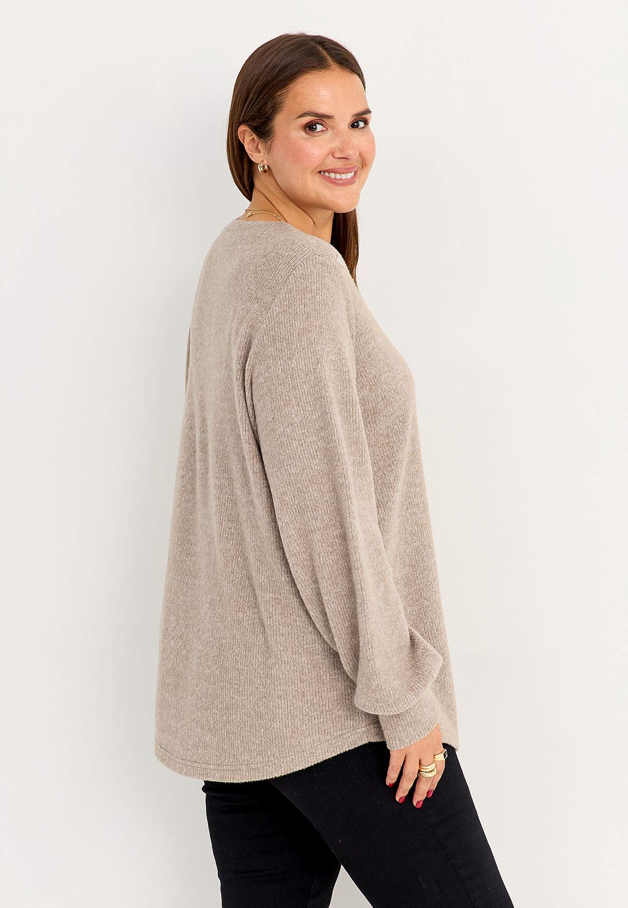Gestrickter, weicher Pullover Beata