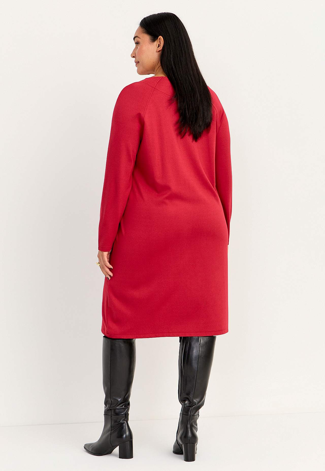 Jerseykleid mit Knopfdekoration Sandra