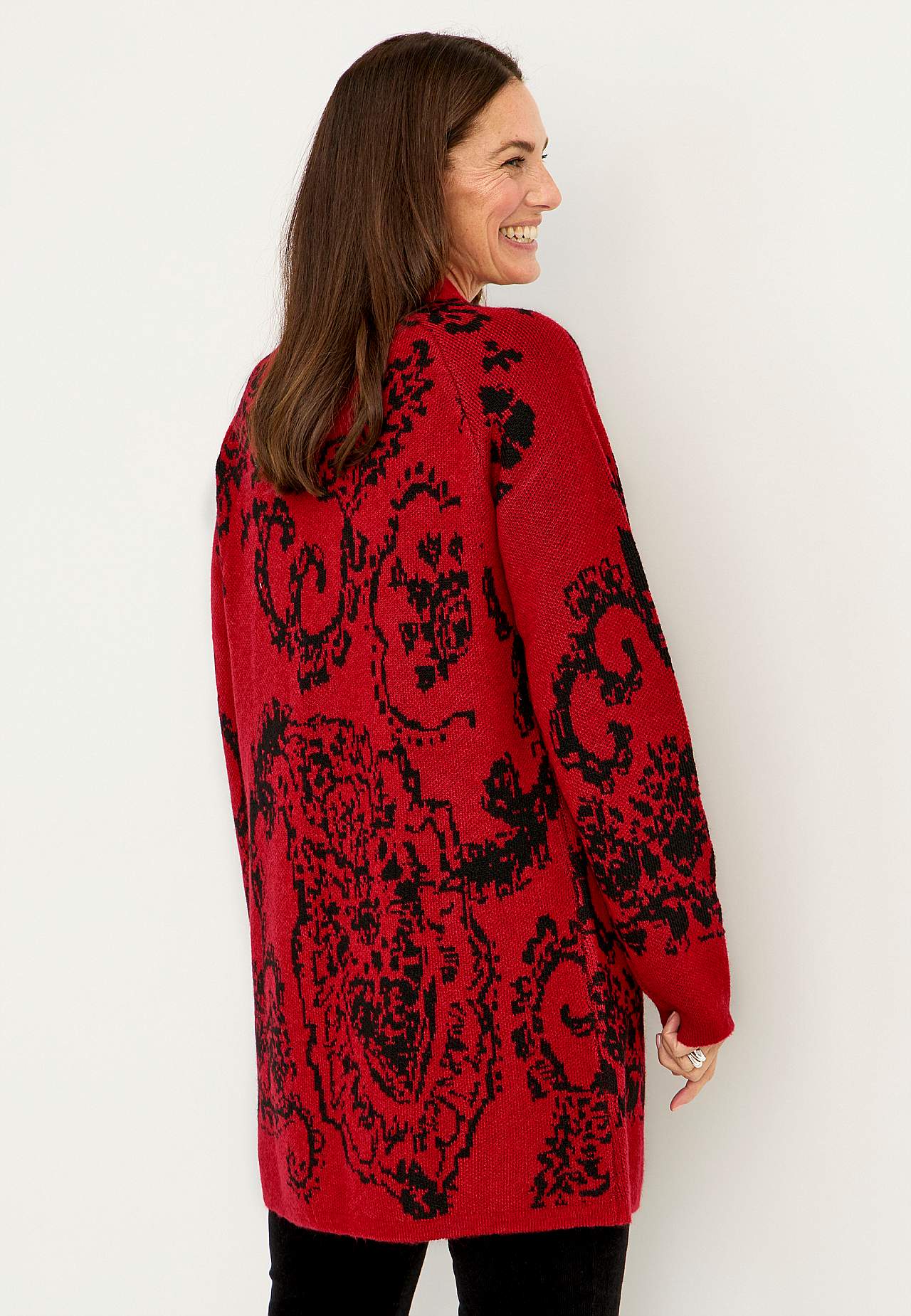 Cardigan mit einem Jacquard-Strick