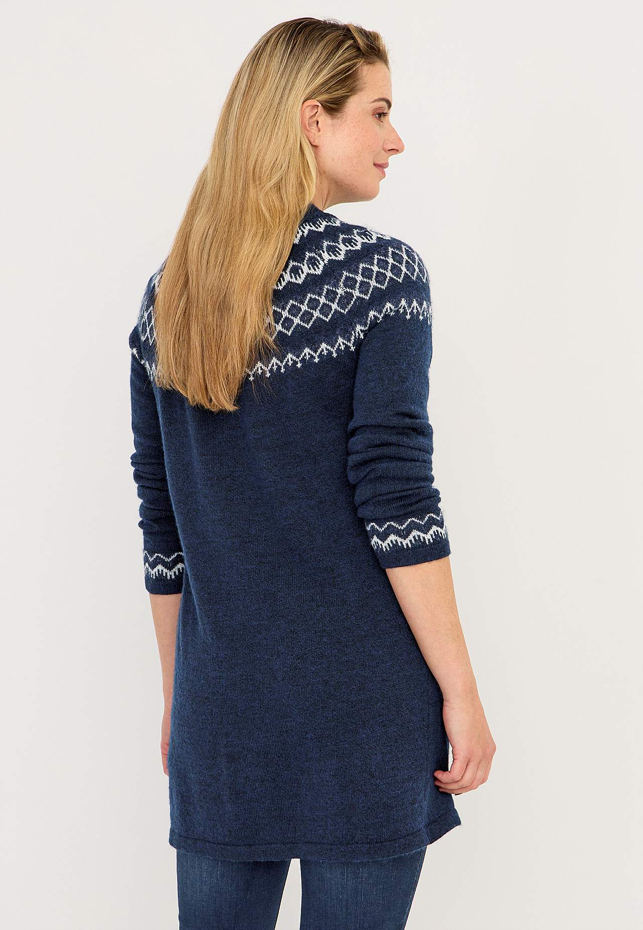 Jacquardgemusterter Pullover Jacqueline