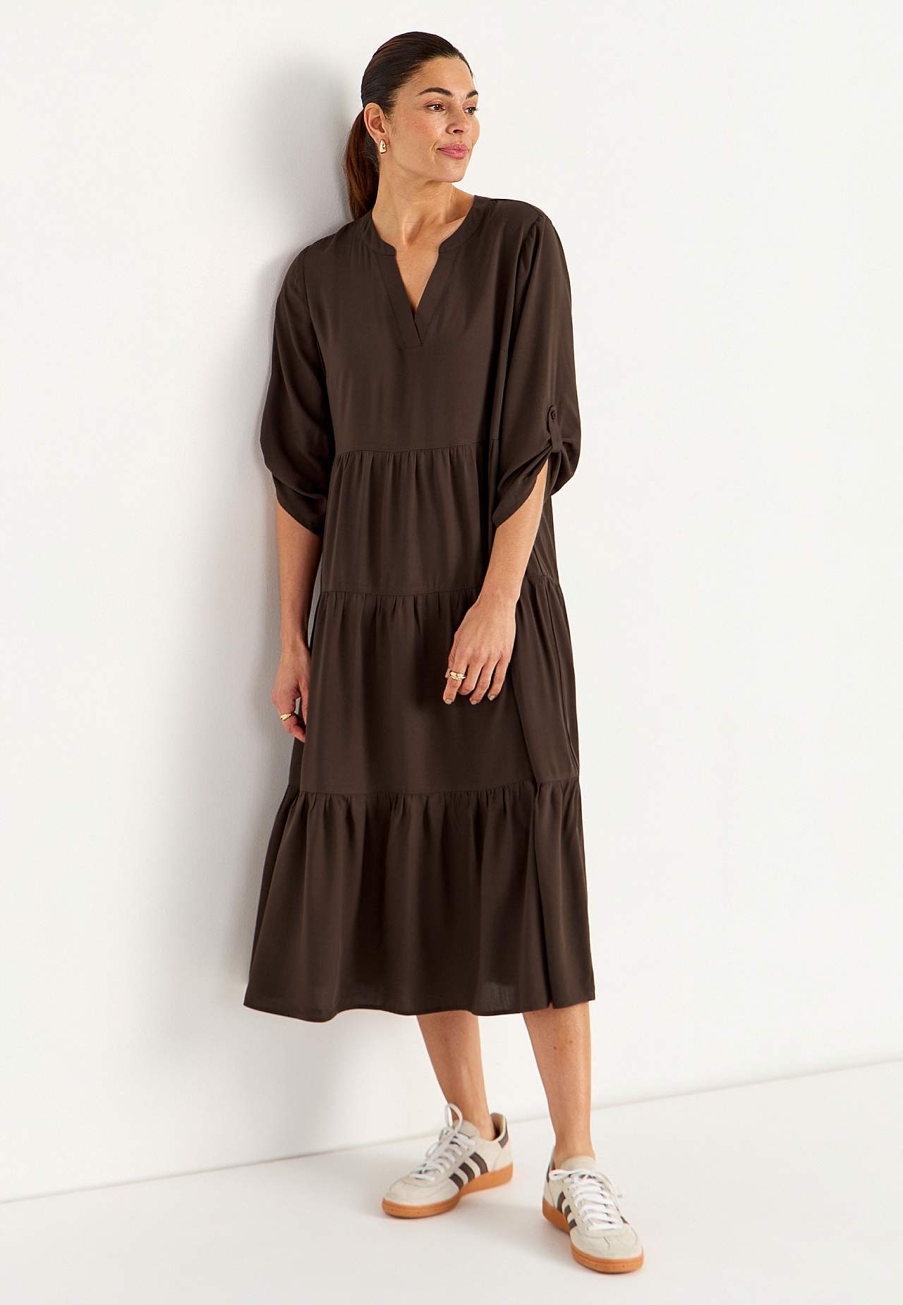 Kleid mit Volants