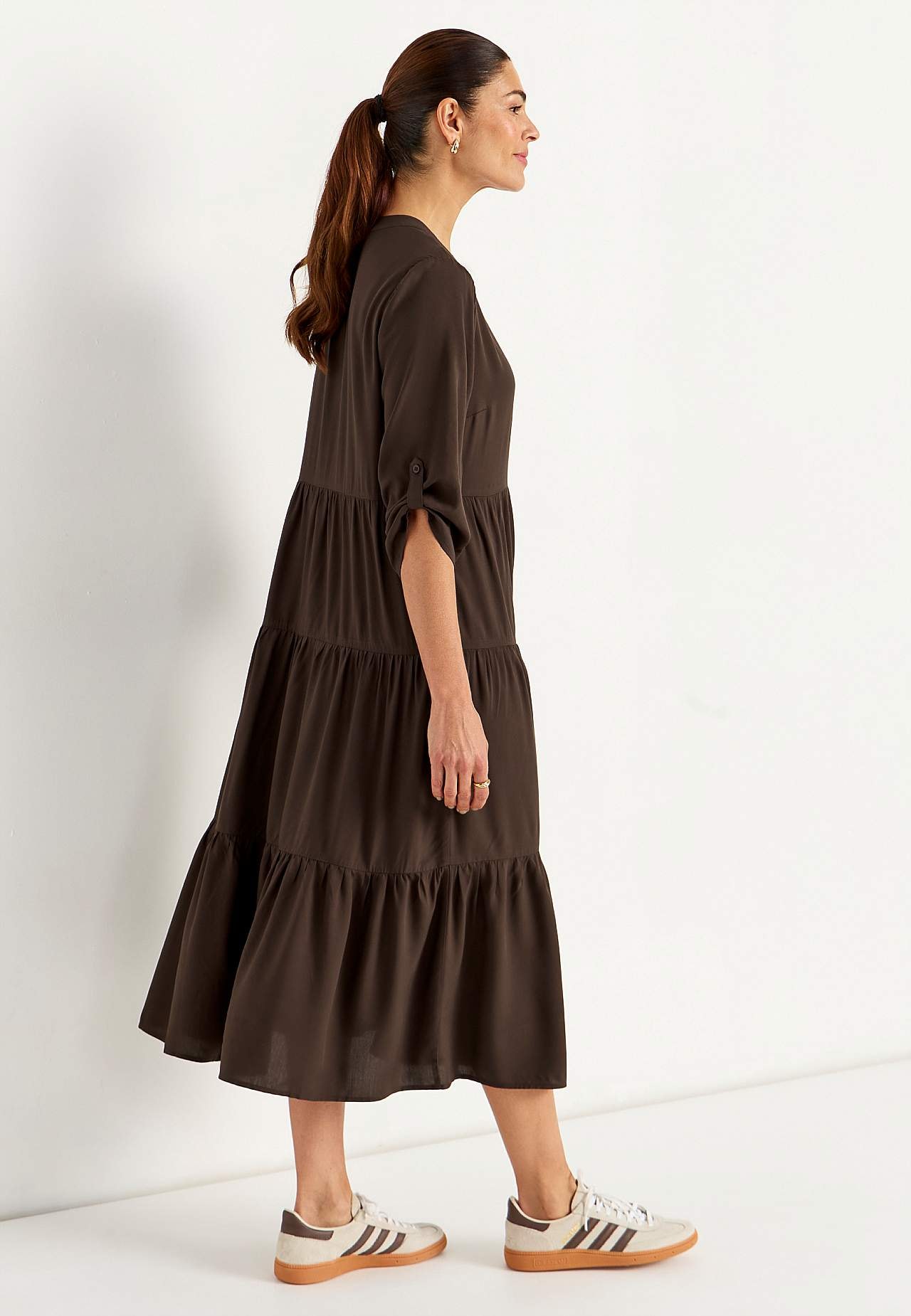 Kleid mit Volants