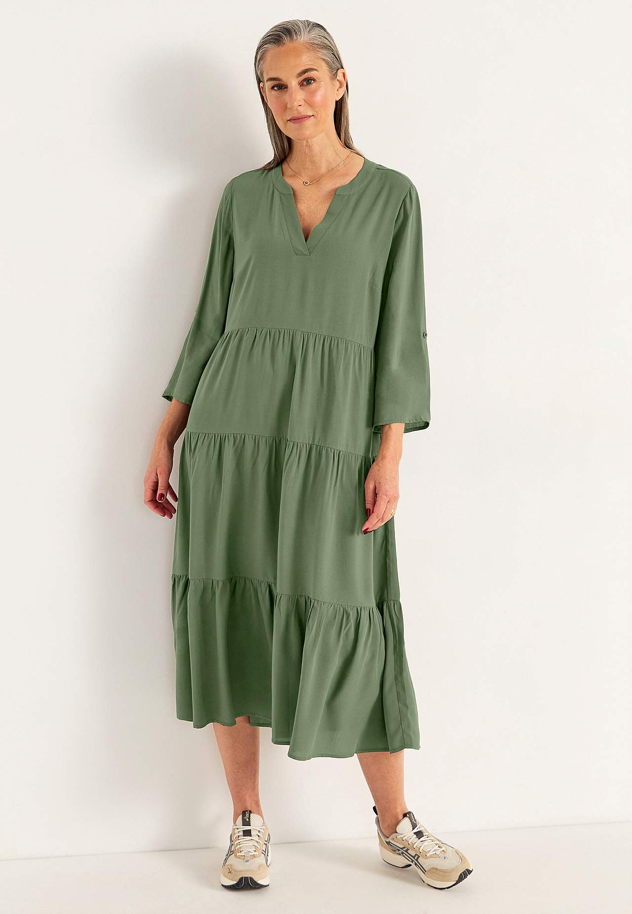 Kleid mit Volants