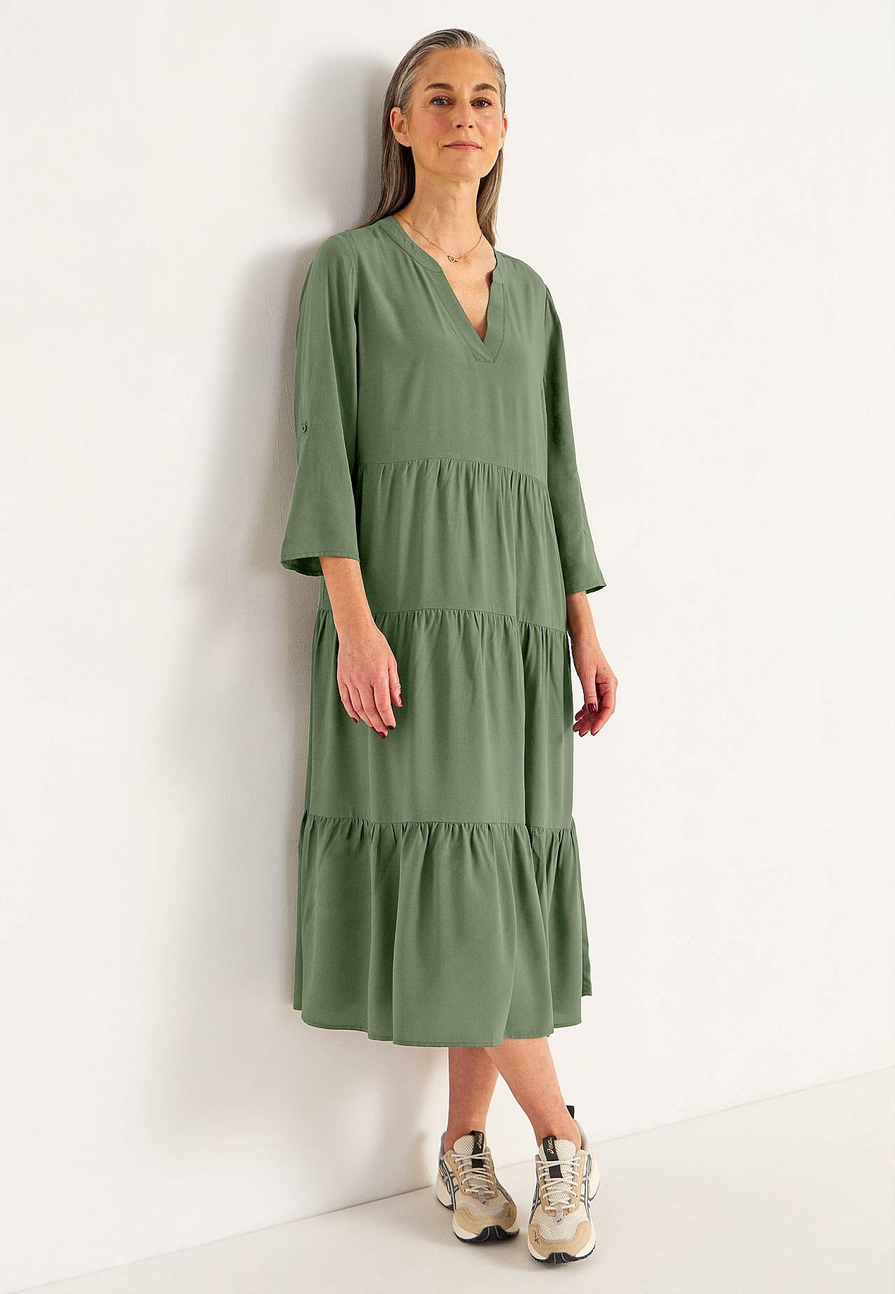 Kleid mit Volants