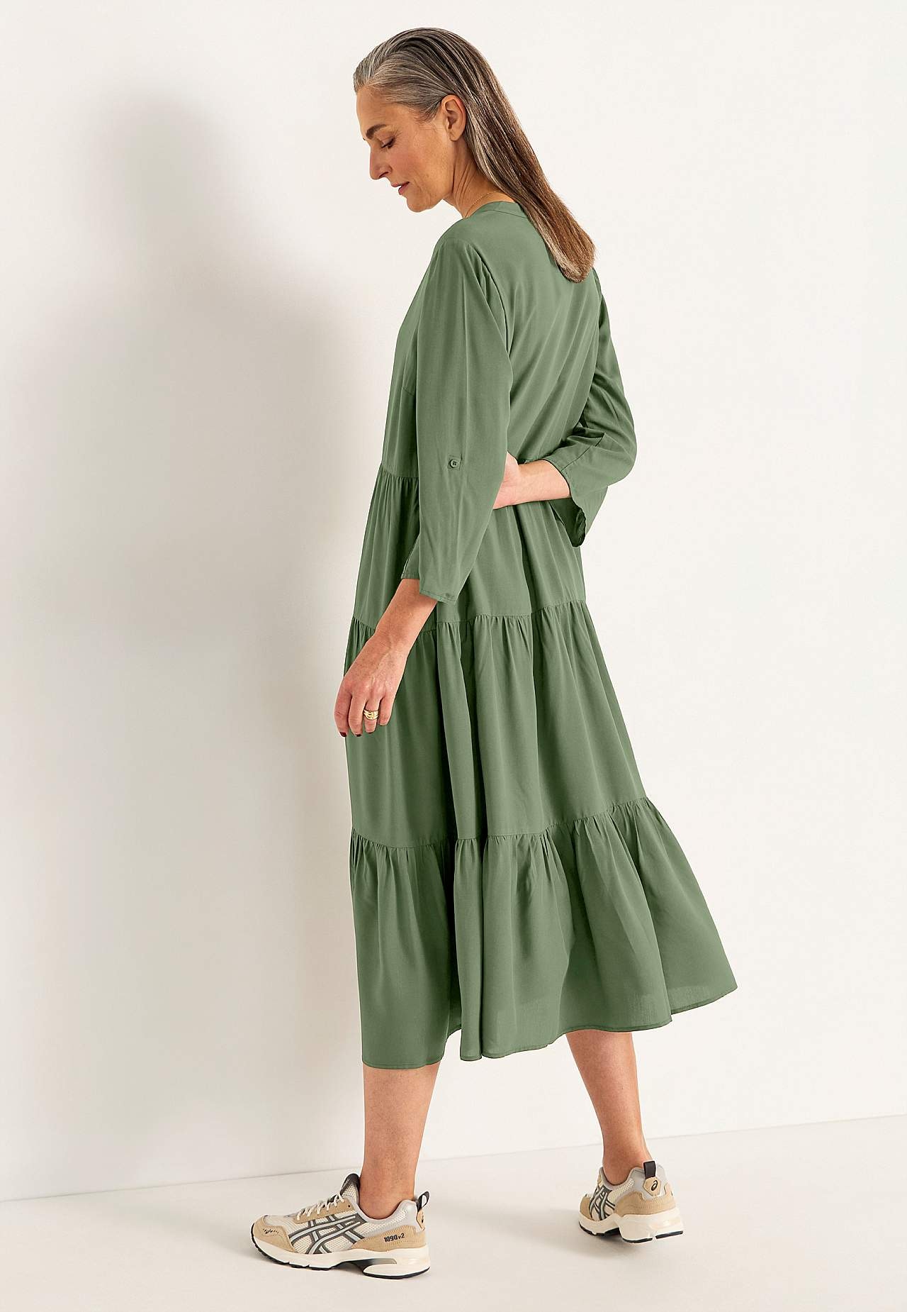 Kleid mit Volants