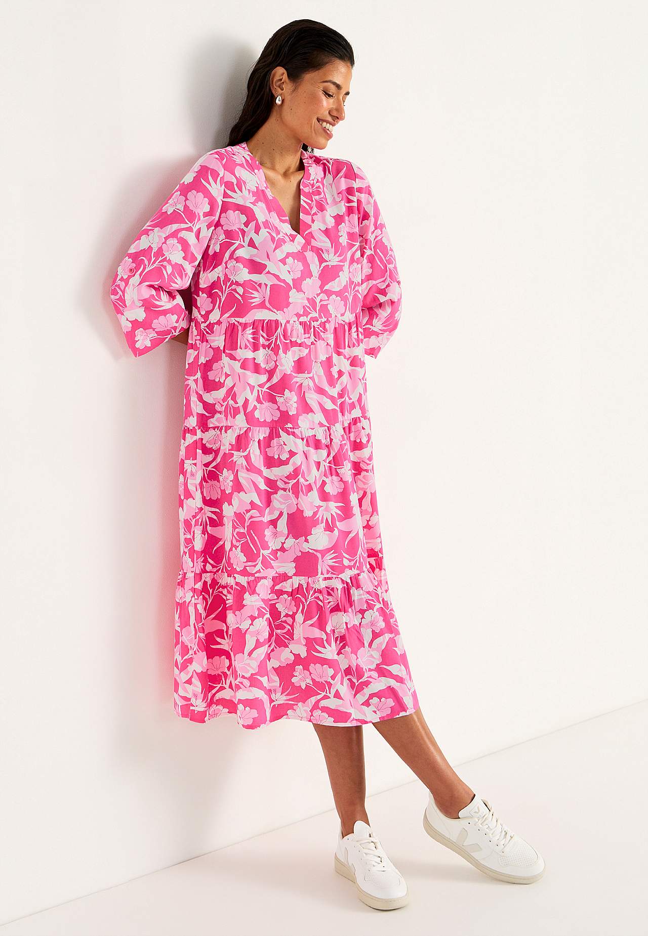 Kleid mit Volants