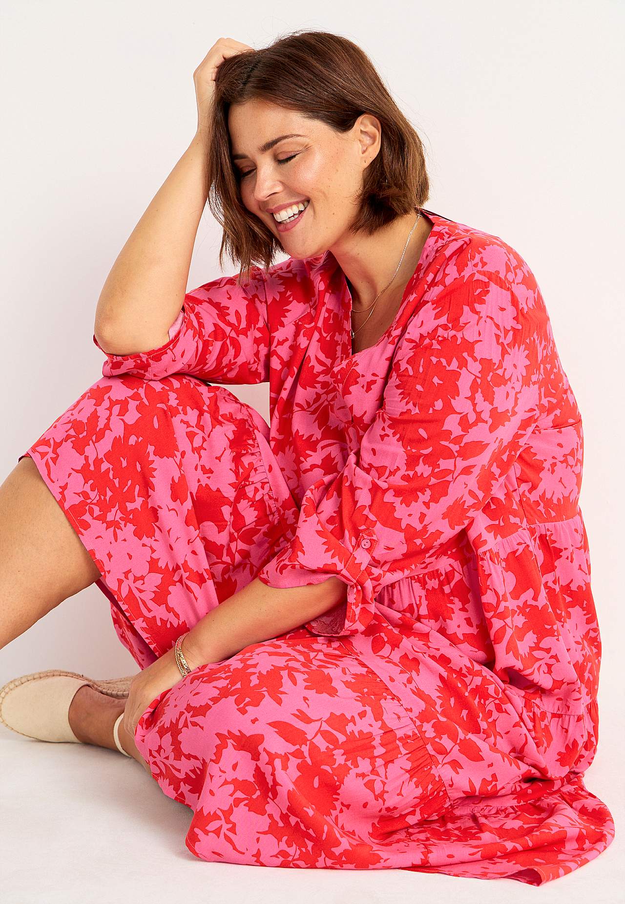 Kleid mit Volants