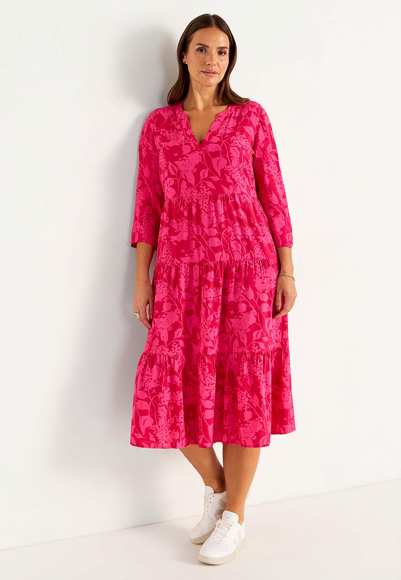 Kleid mit Volants