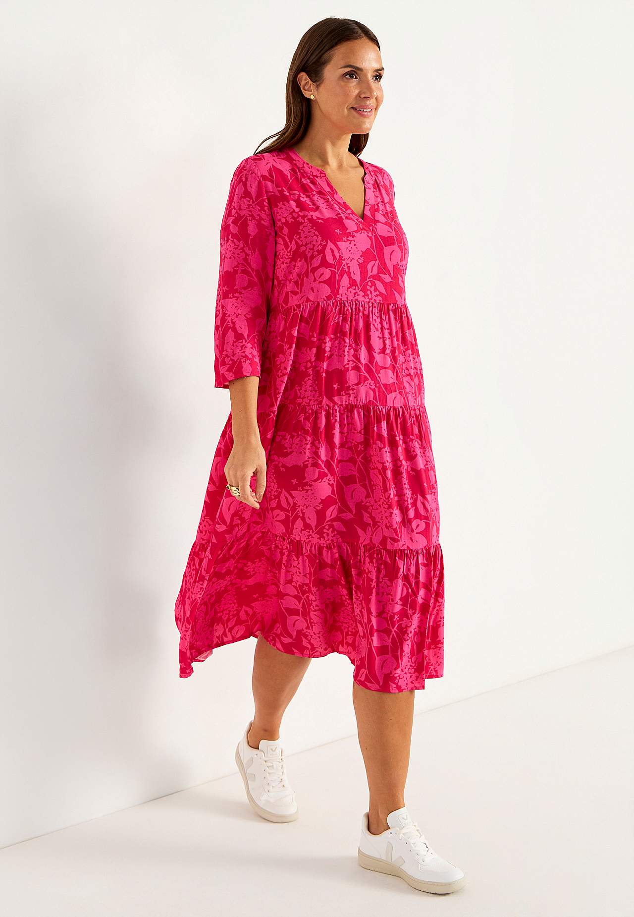 Kleid mit Volants