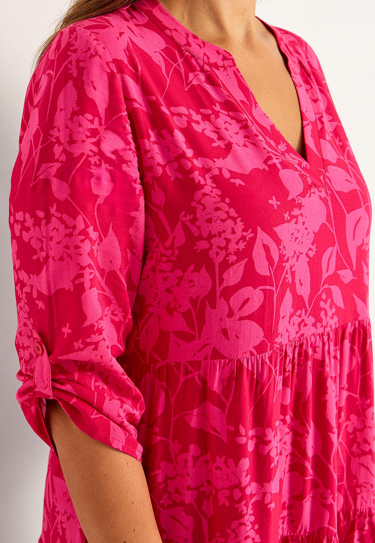 Kleid mit Volants