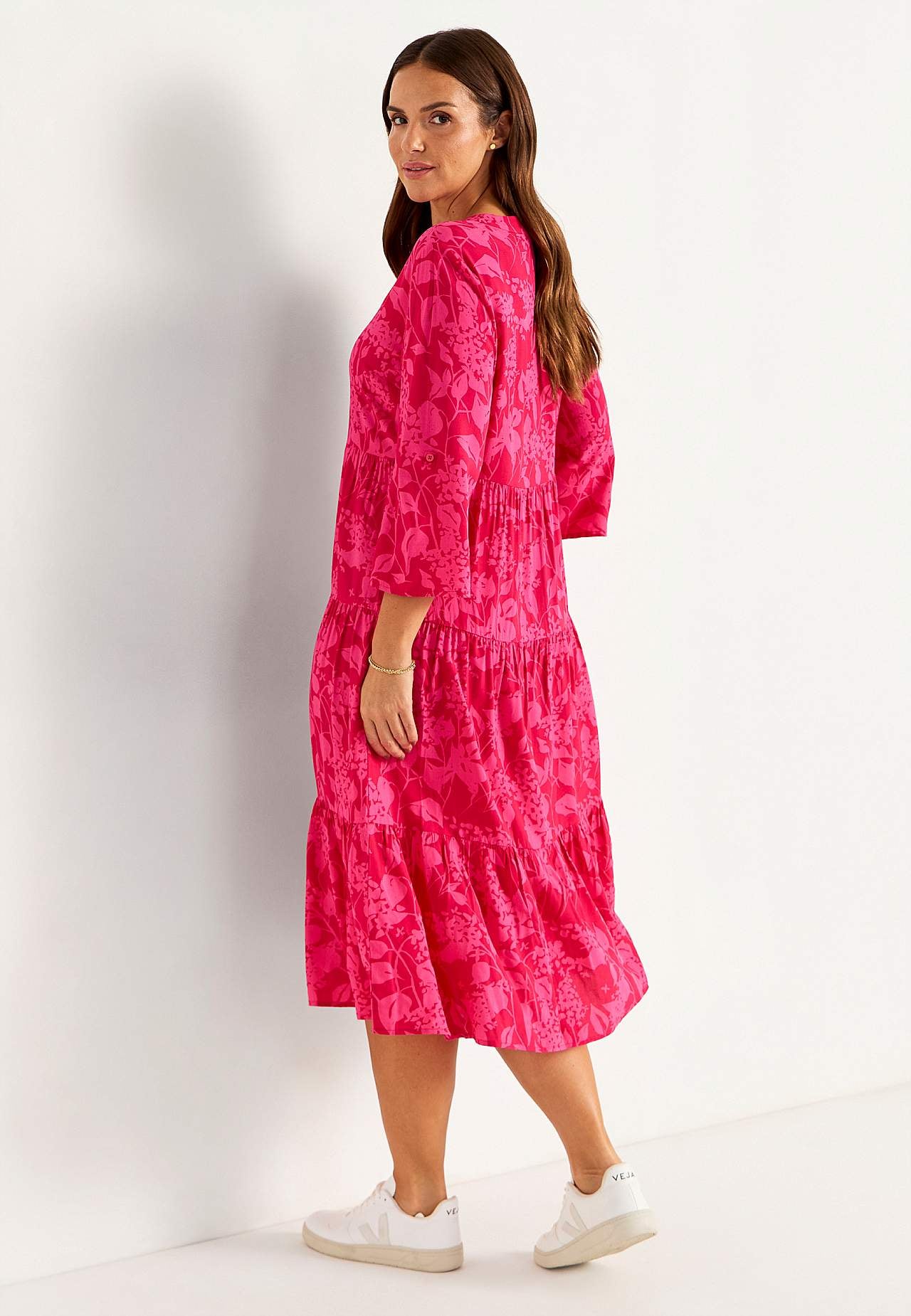 Kleid mit Volants