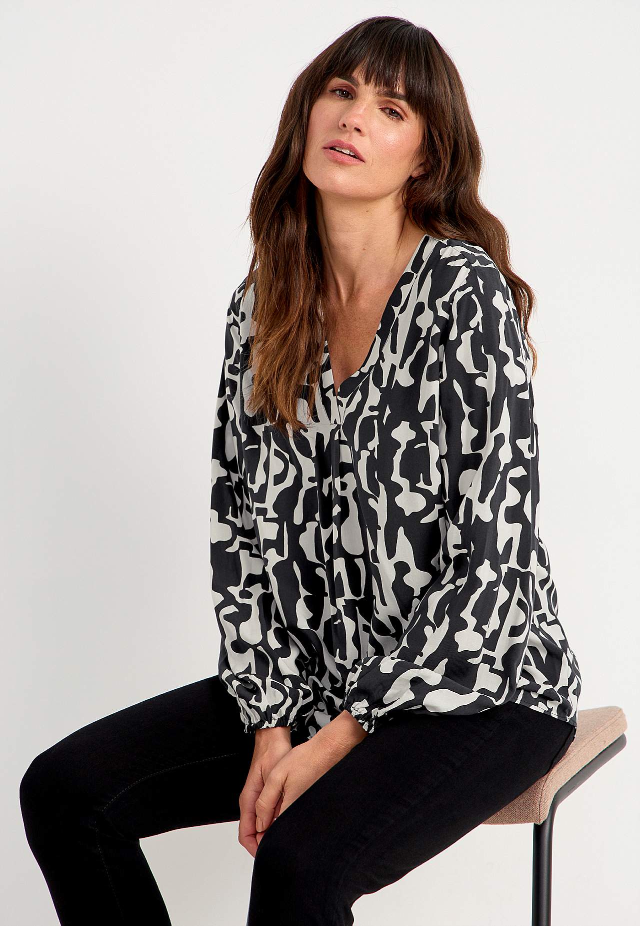 Langärmlige Bluse