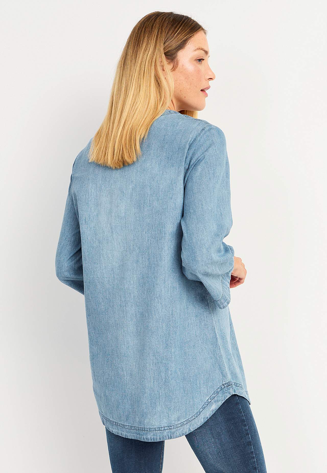 Denim-Tunika mit Schnürung Ella