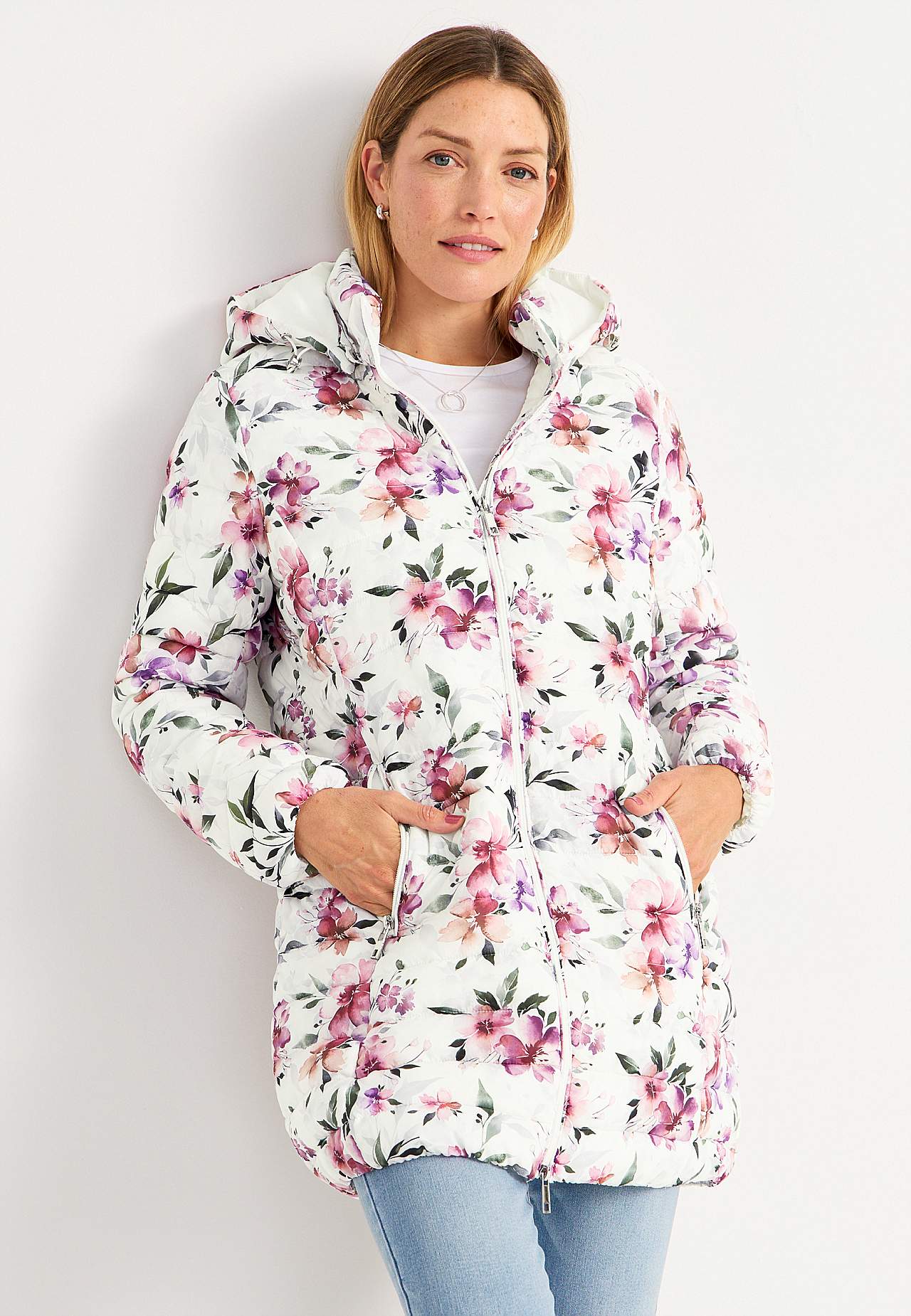 Blumige leichte Jacke