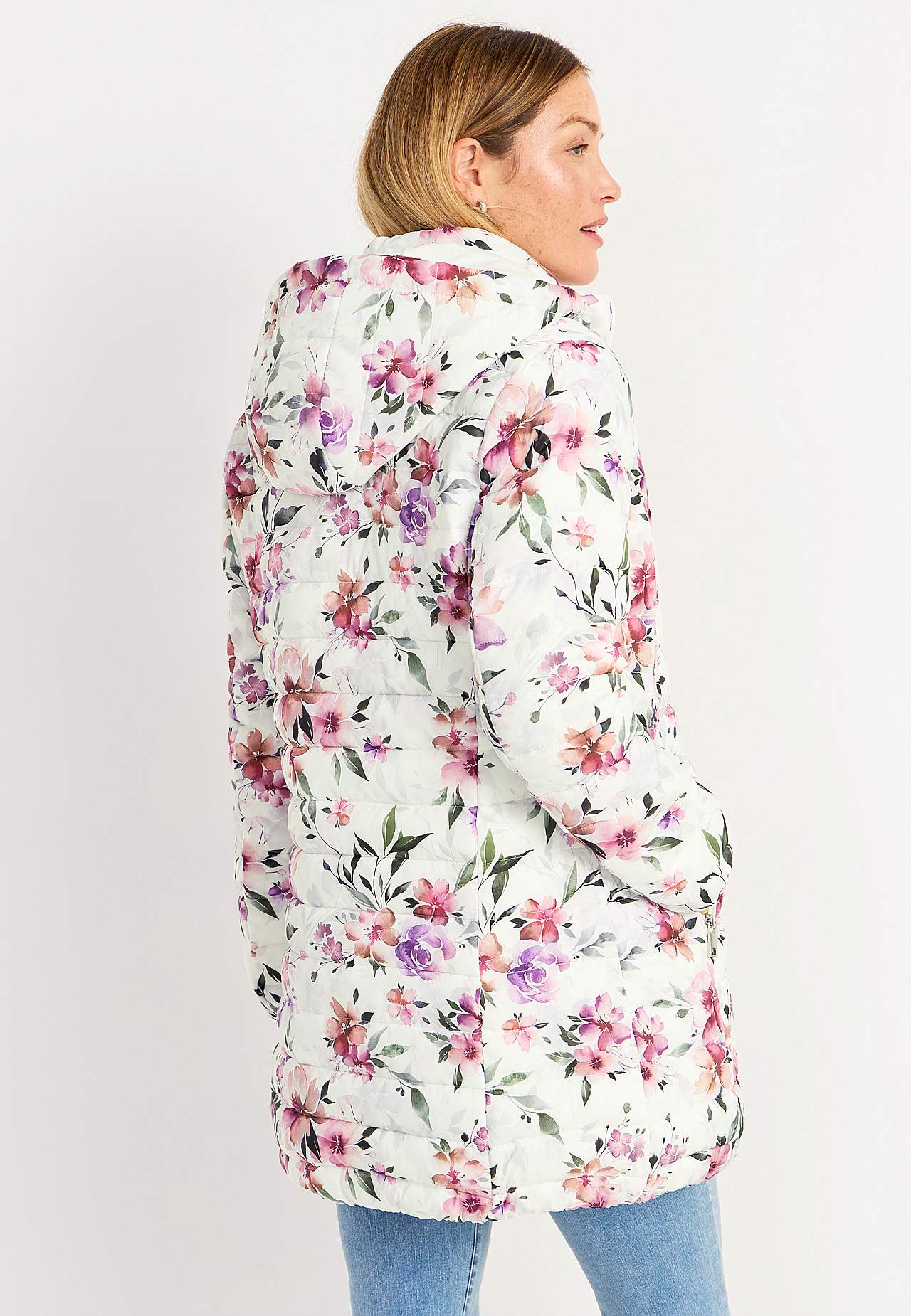 Blumige leichte Jacke