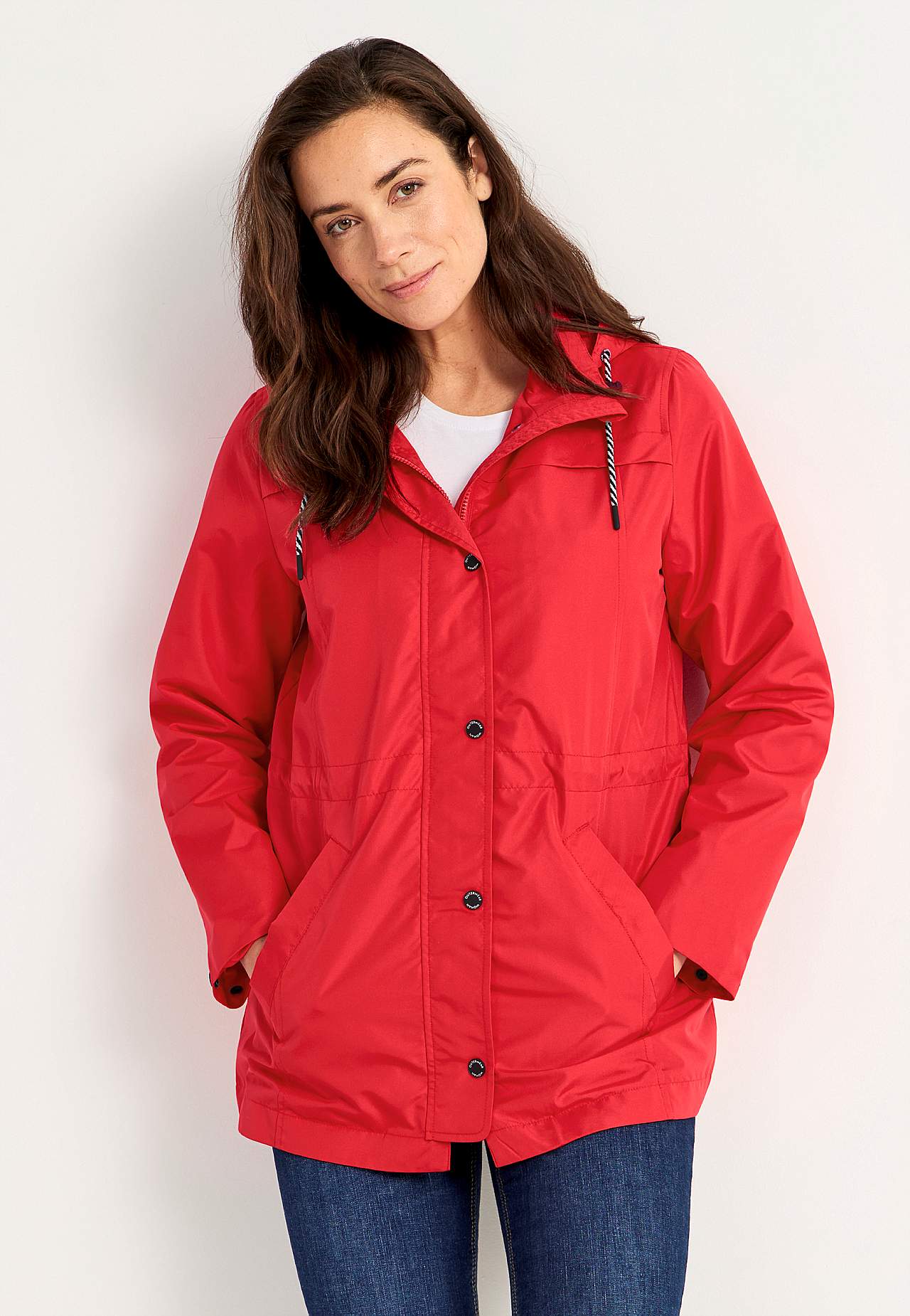 Winddichte Jacke mit Kapuze