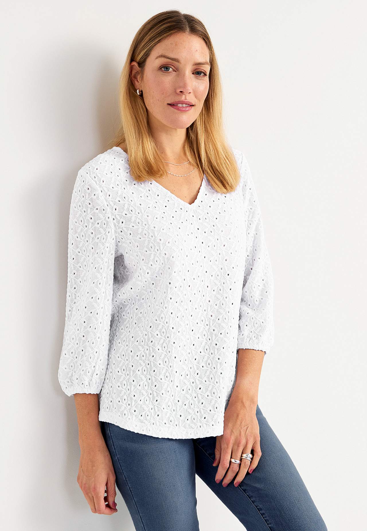 Spitzenbustier mit Lochmuster