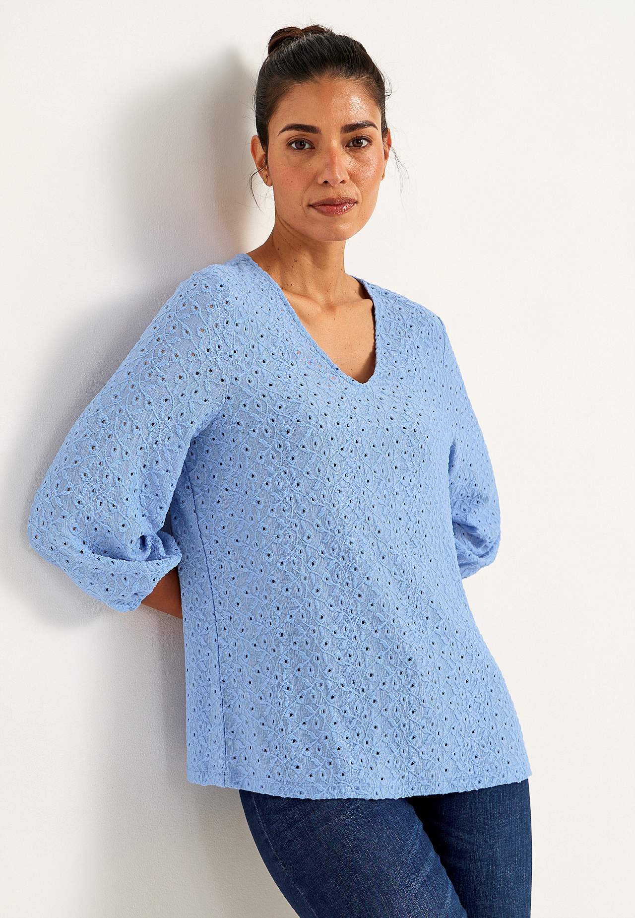 Spitzenbustier mit Lochmuster