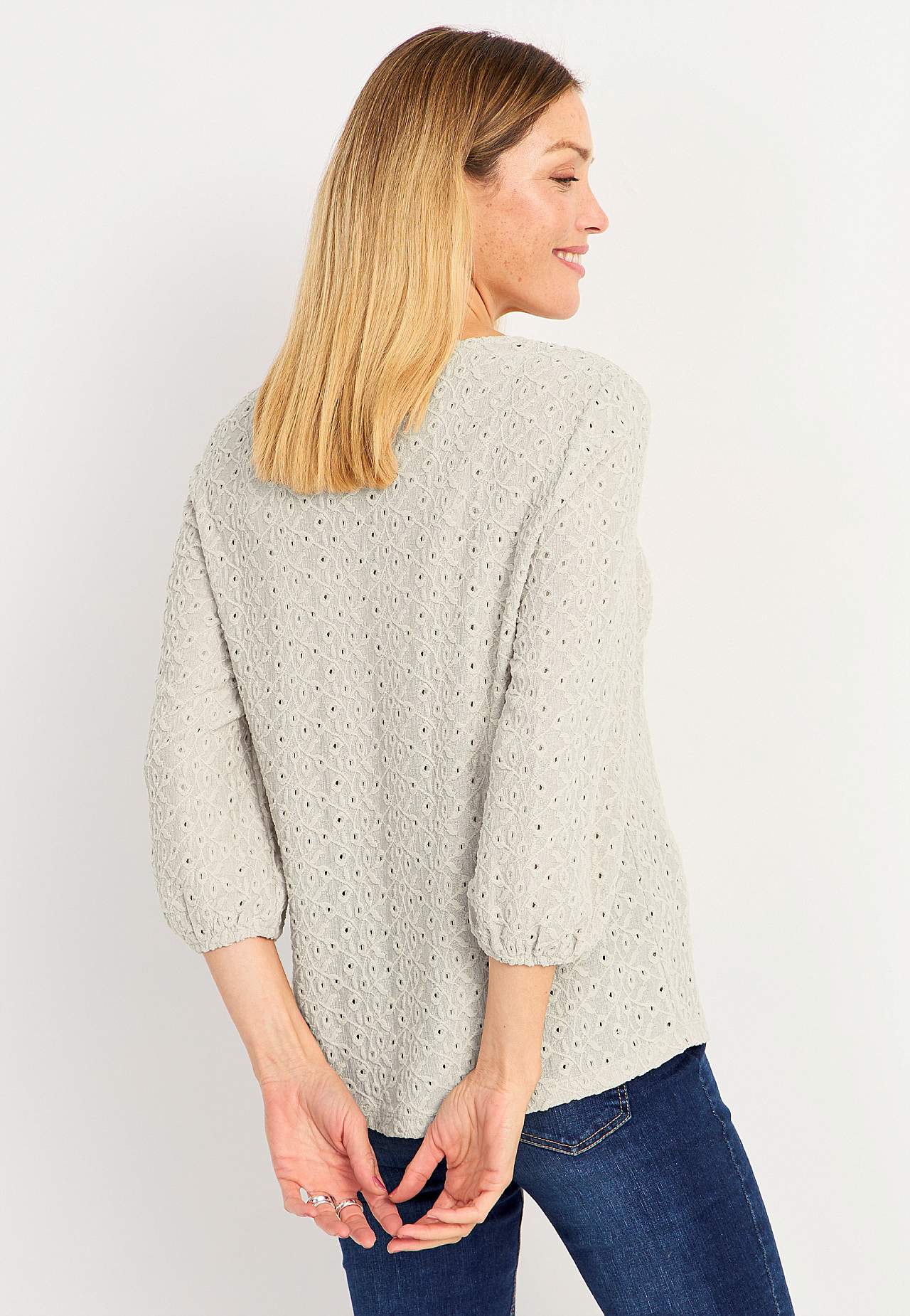 Spitzenbustier mit Lochmuster