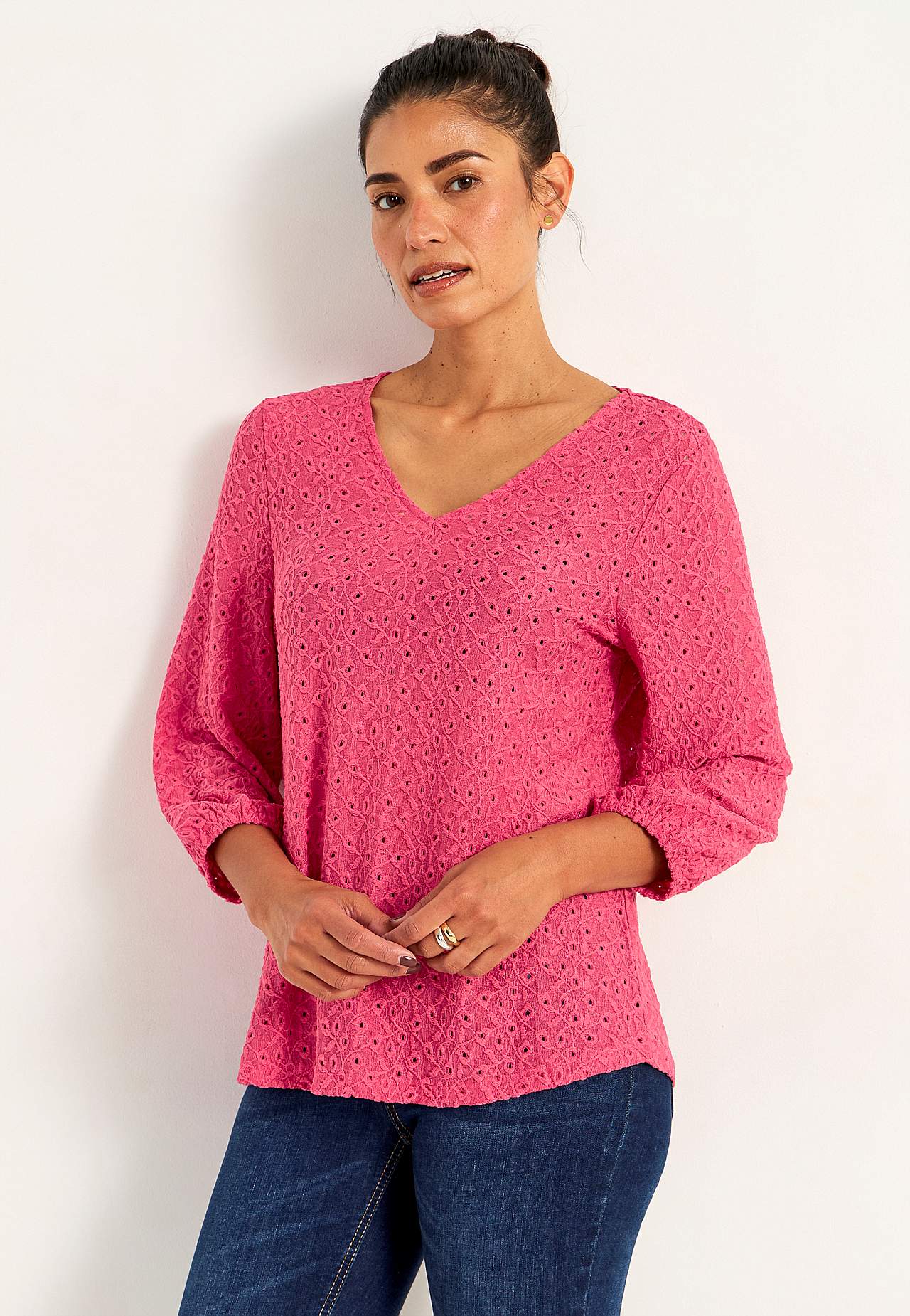 Spitzenbustier mit Lochmuster