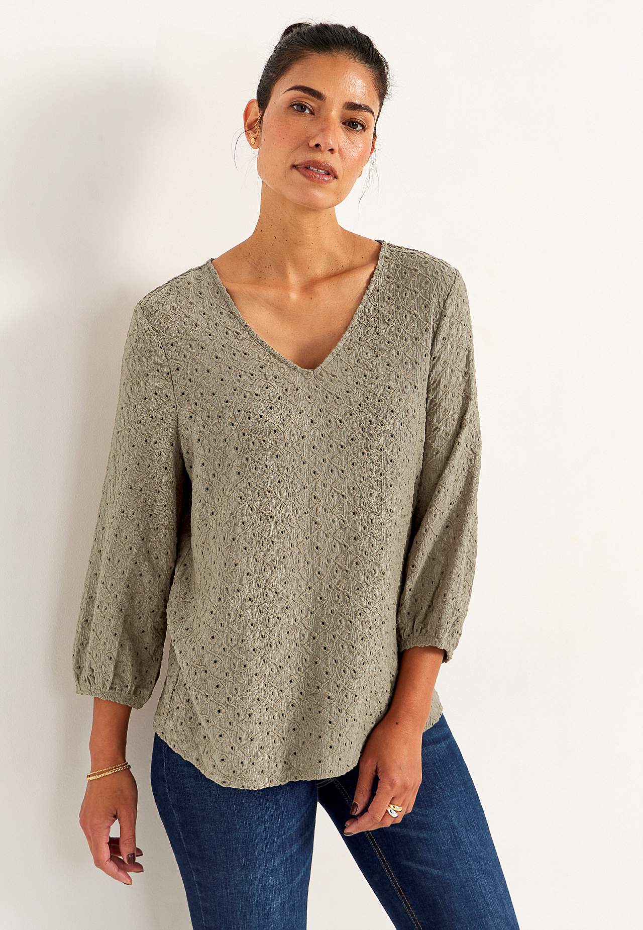 Spitzenbustier mit Lochmuster