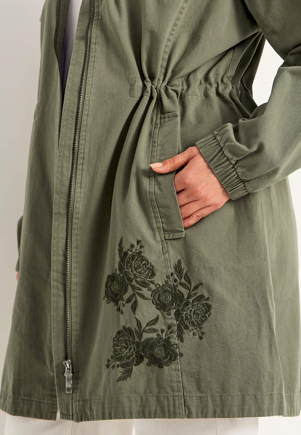 Parka mit Stickerei